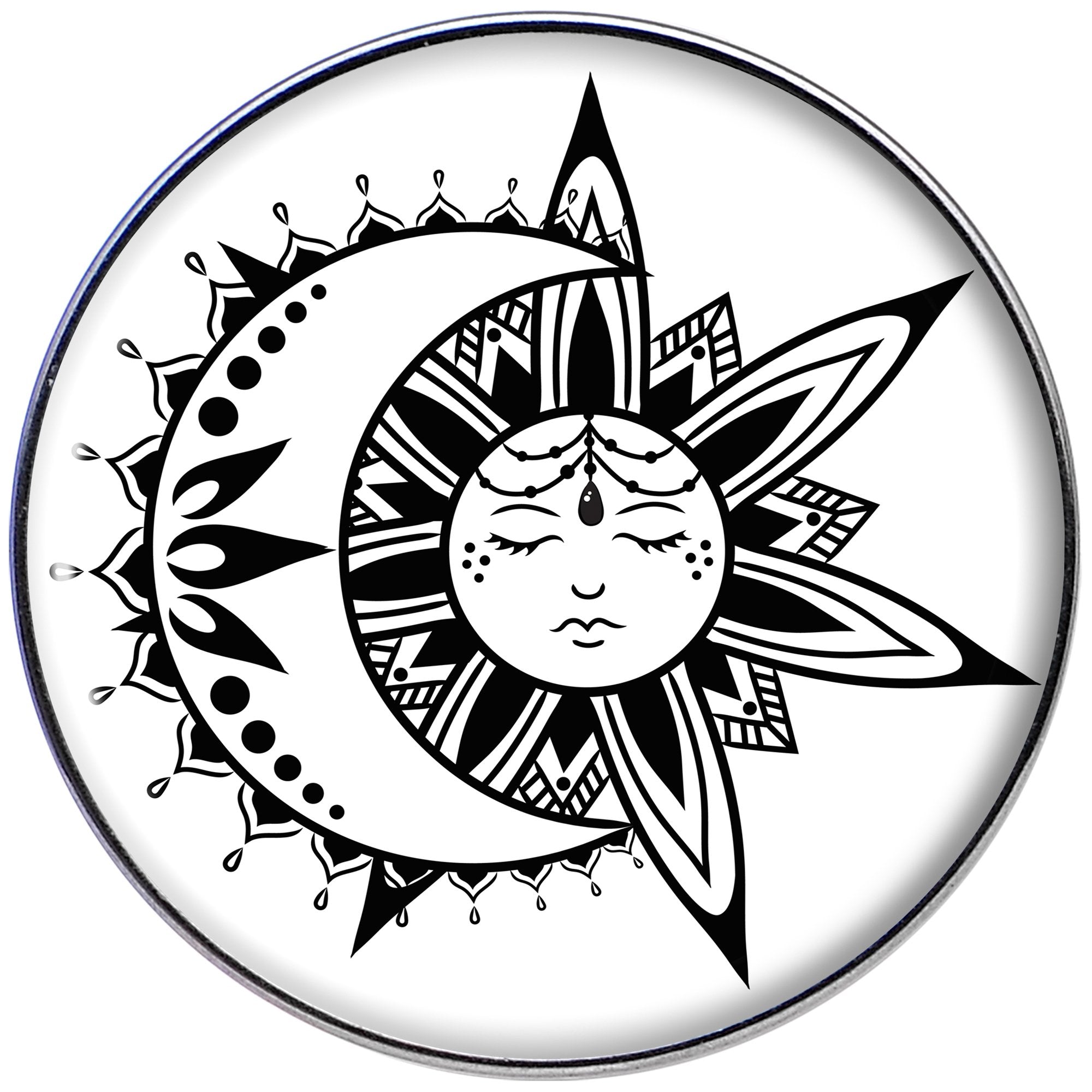 Sun and Moon Tragus Cartilage Earring