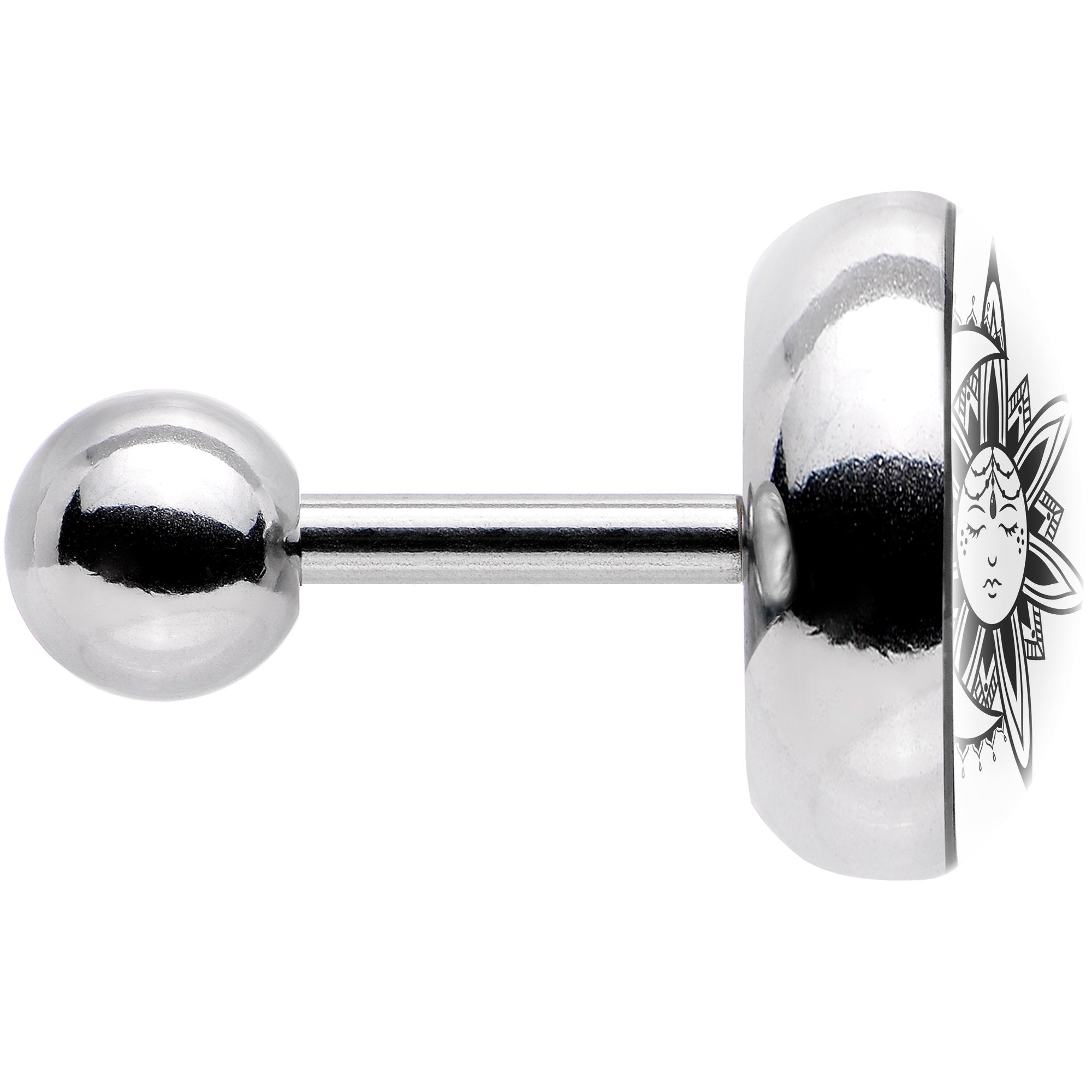 Sun and Moon Tragus Cartilage Earring