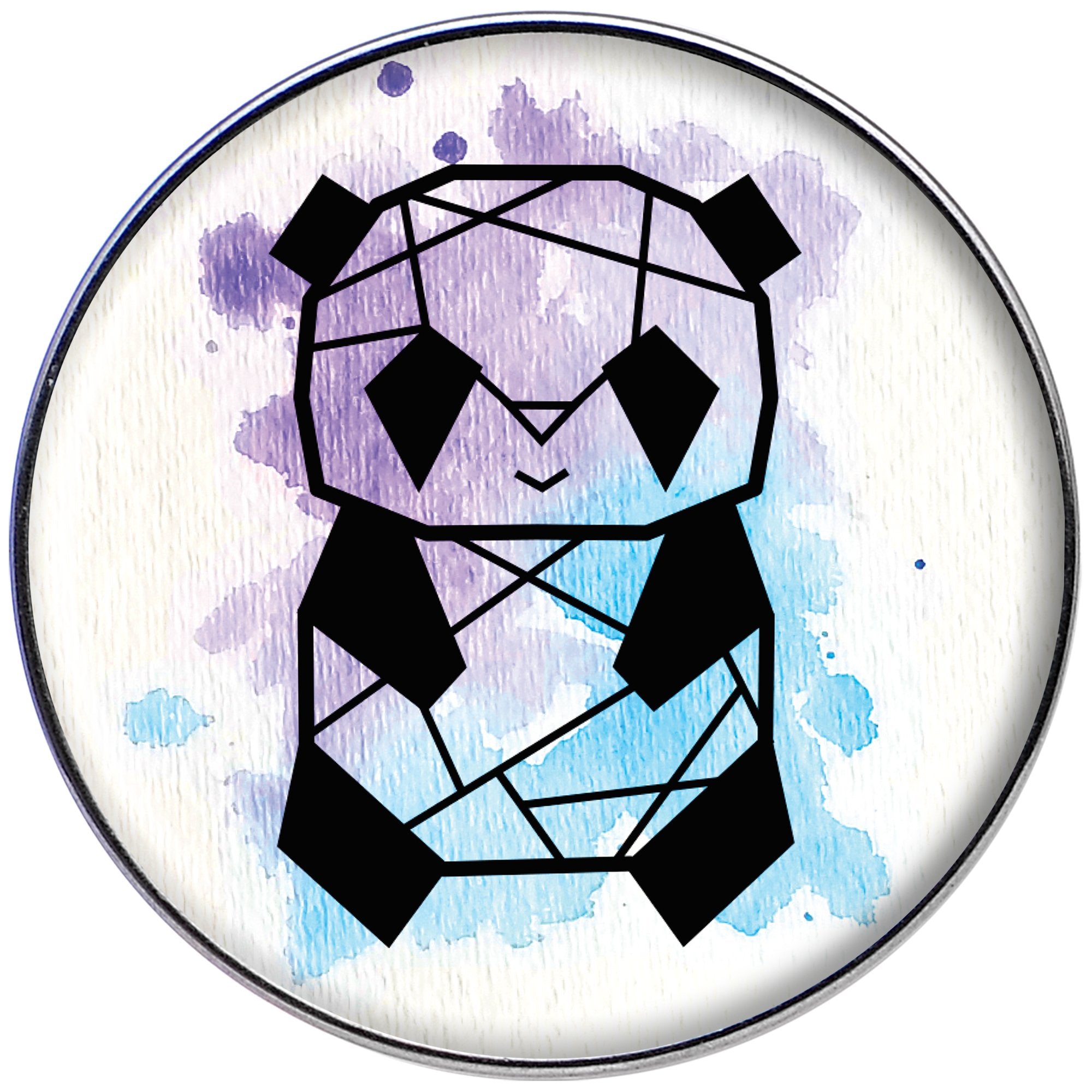 16G 1/4 Watercolor Geometric Panda Tragus Cartilage Earring