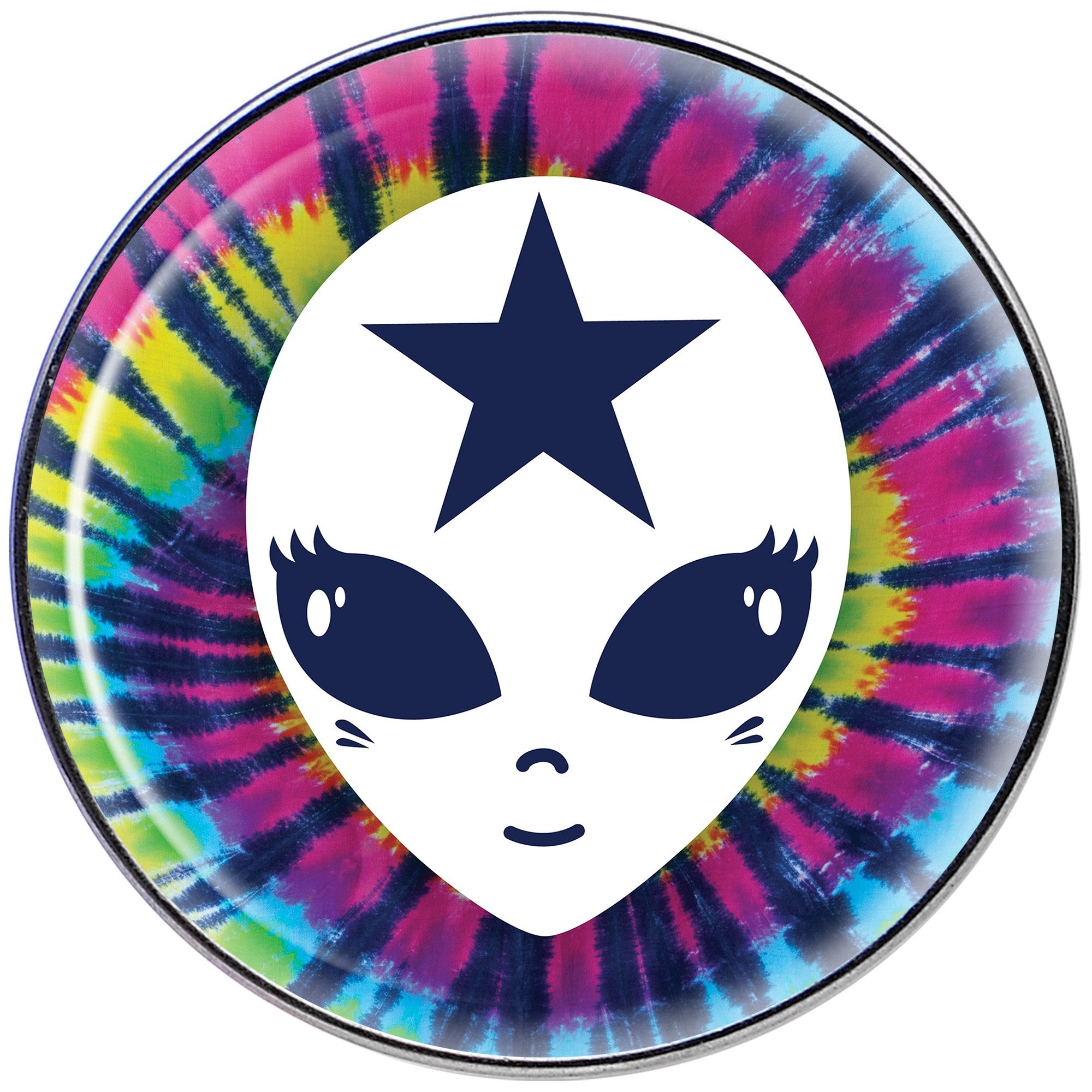 Star Tie Dye Alien Tragus Cartilage Earring