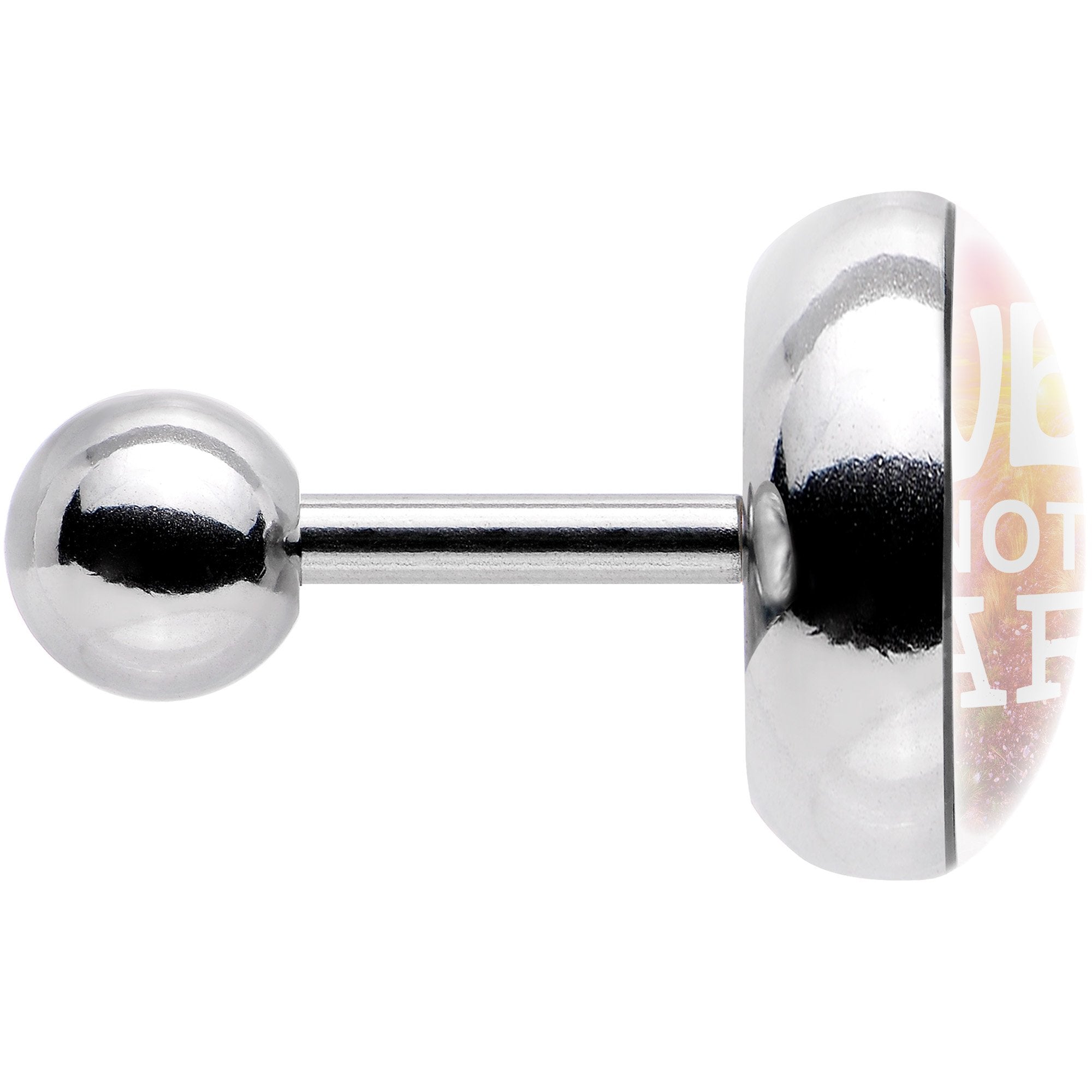 16G 1/4 Love Not War Tragus Cartilage Earring