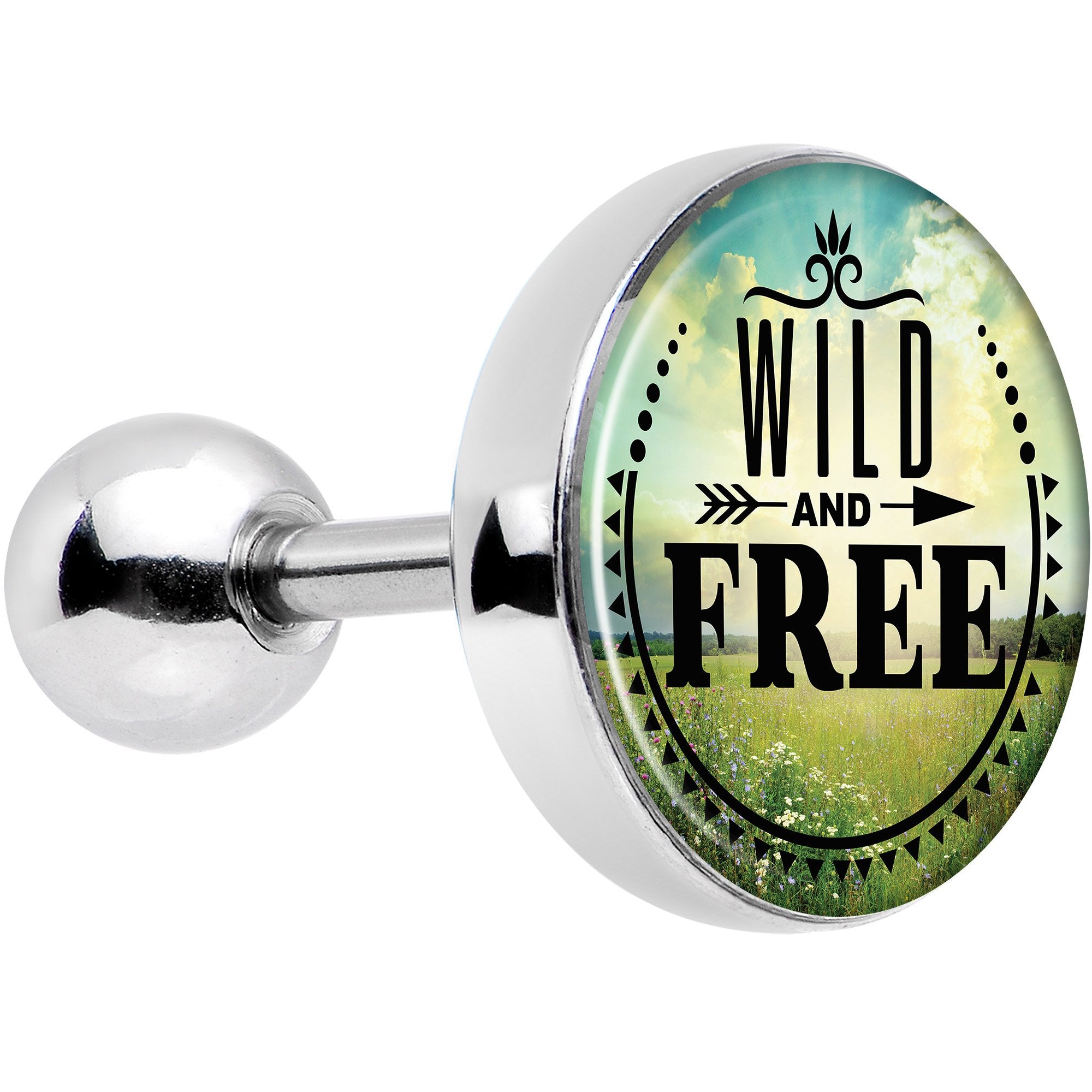 16G 1/4 Wild and Free Tragus Cartilage Earring