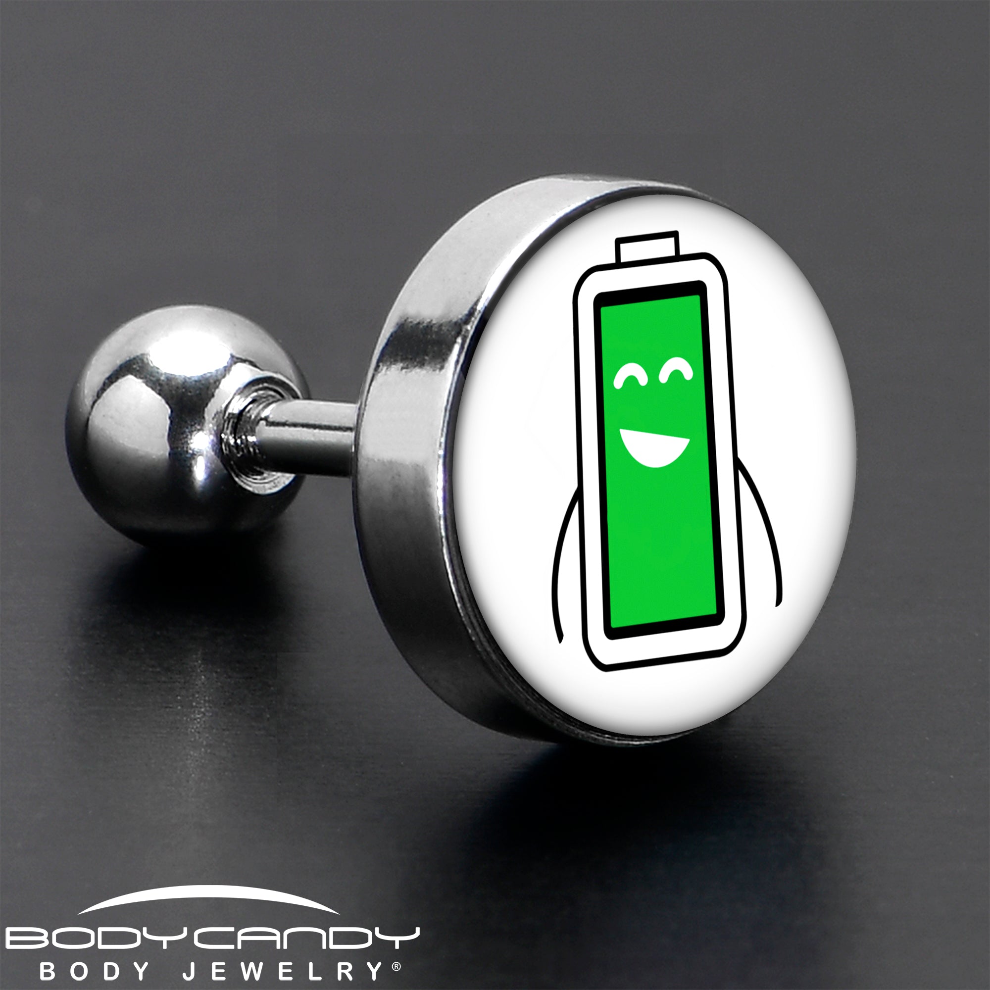 16G 1/4 Battery Full Cartilage Tragus Earring by Onyx O