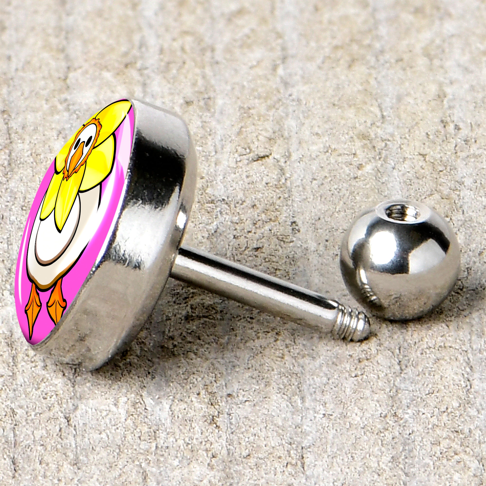 16G 1/4 Daffodil Duck Cartilage Tragus Earring by Onyx O