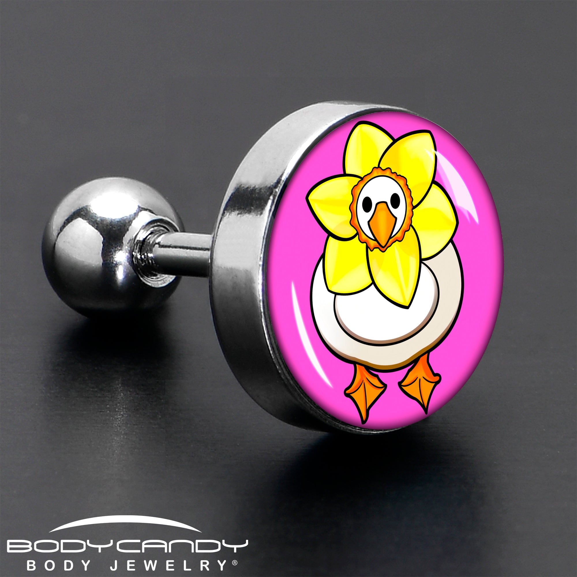 16G 1/4 Daffodil Duck Cartilage Tragus Earring by Onyx O