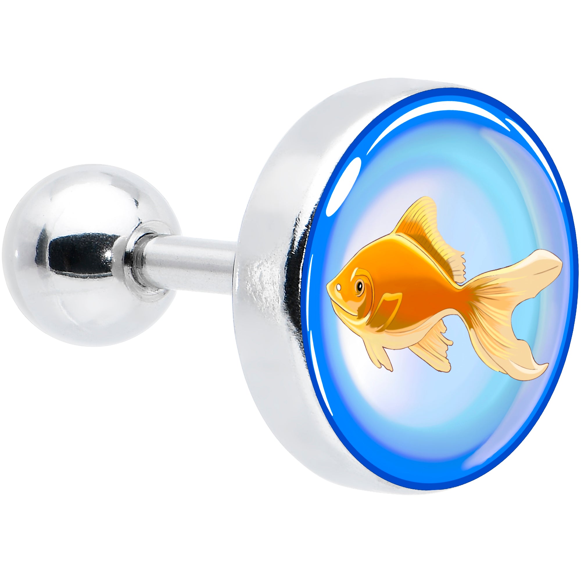 16G 1/4 Gold Fish Cartilage Tragus Earring by Onyx O