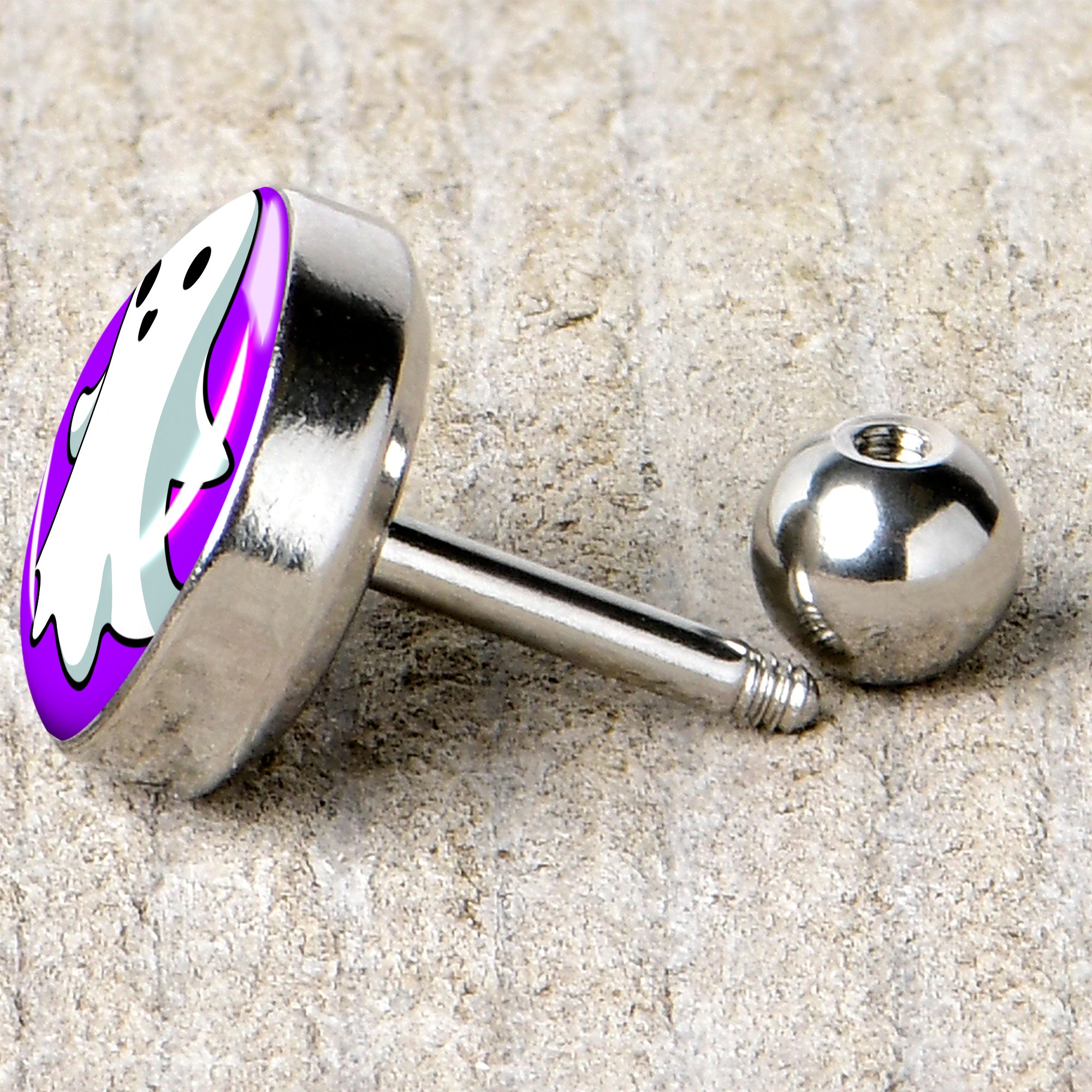 16G 1/4 Ghost Cartilage Tragus Earring by Onyx O