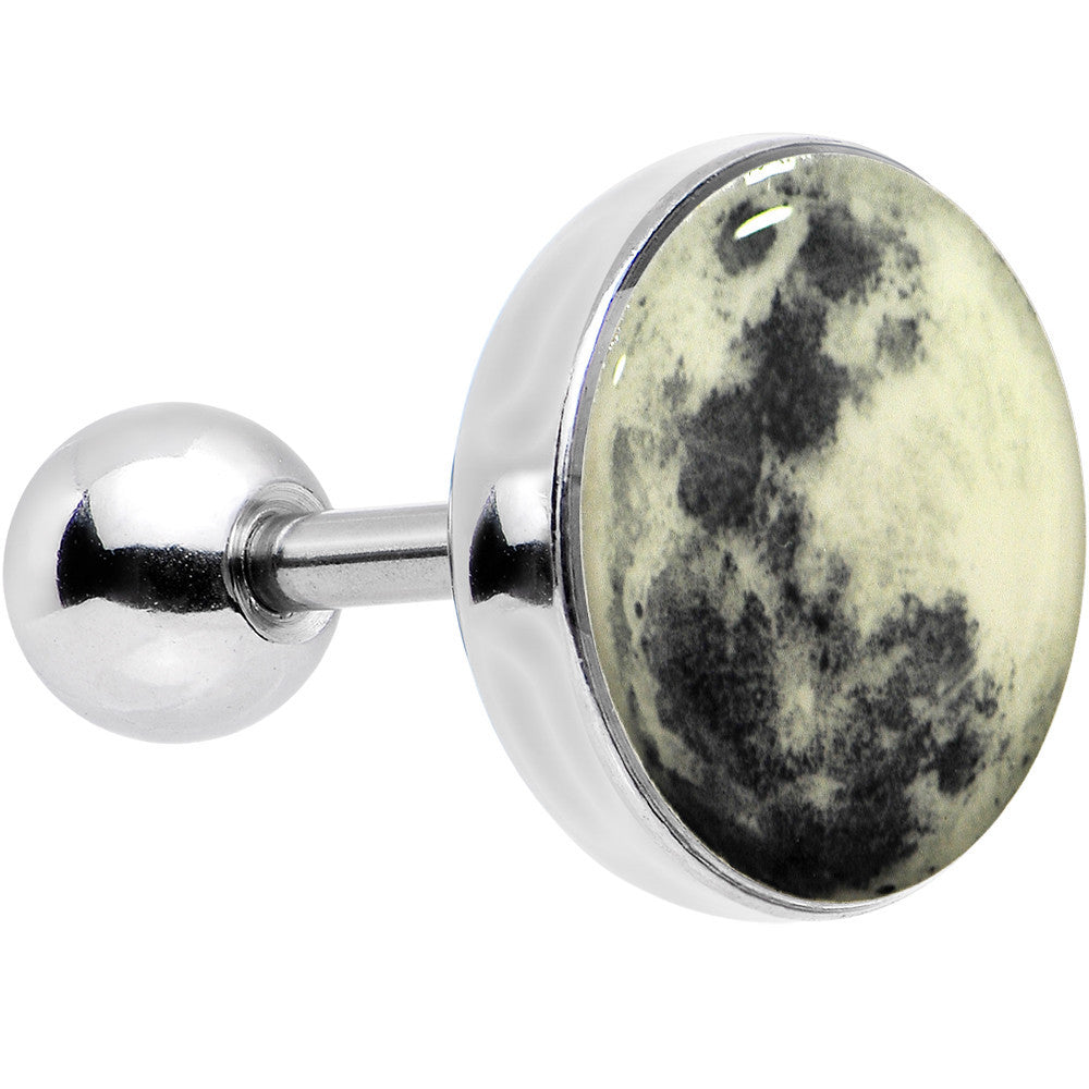16G Moon Glow in the Dark Tragus Cartilage Earring