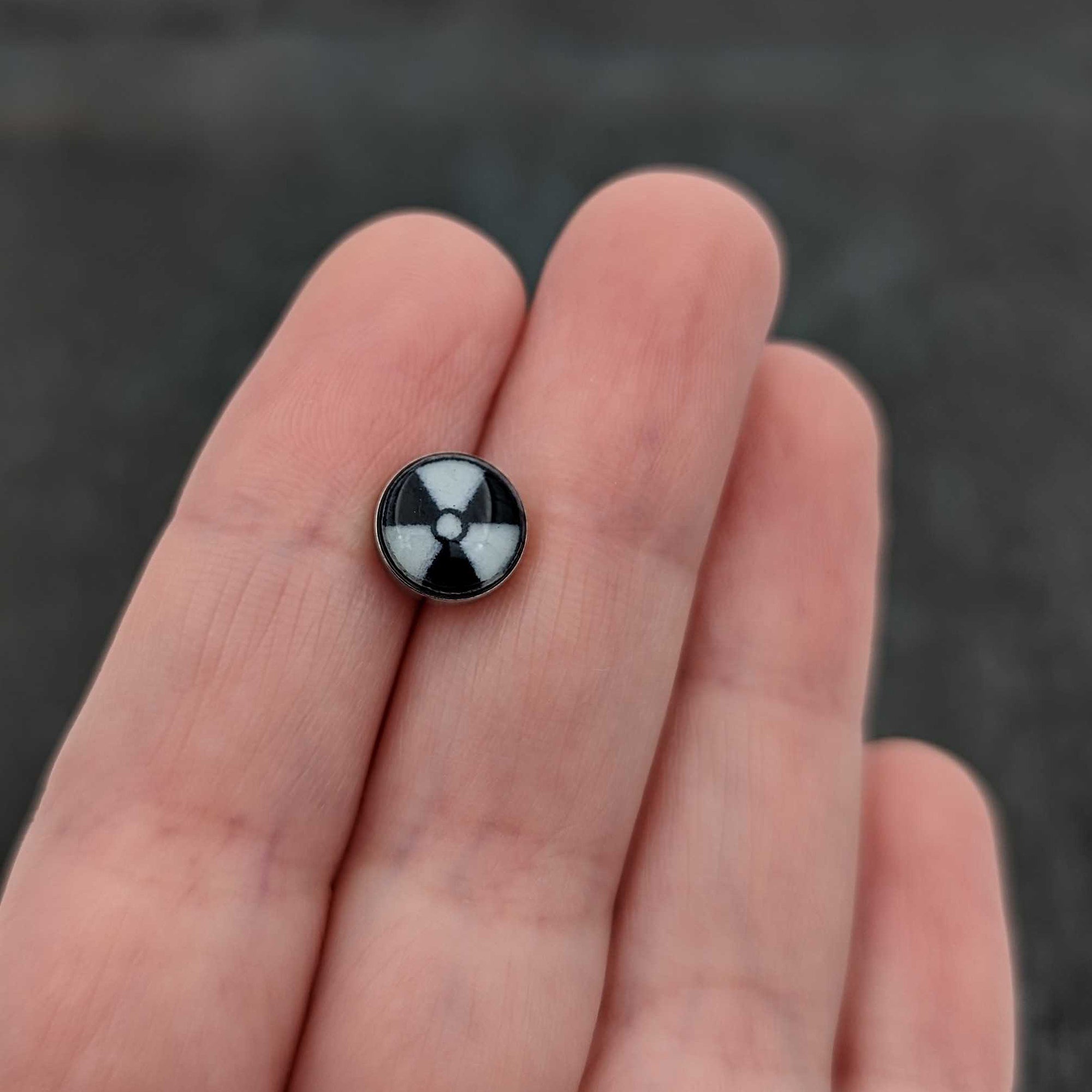 16G Glow in the Dark Radioactive Tragus Cartilage Earring by Onyx O