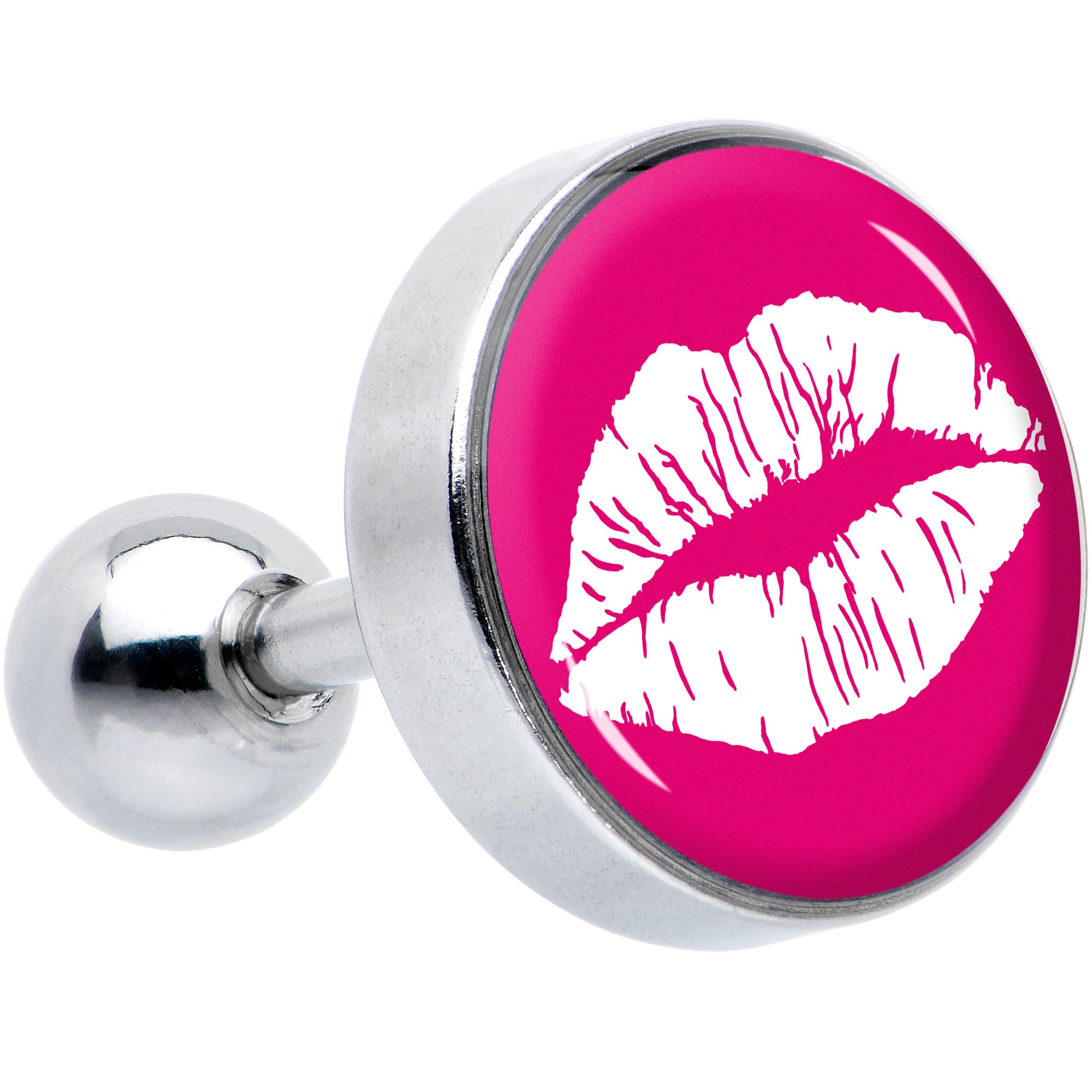 16G 1/4 Red Hot Lips Cartilage Tragus Earring by Onyx O