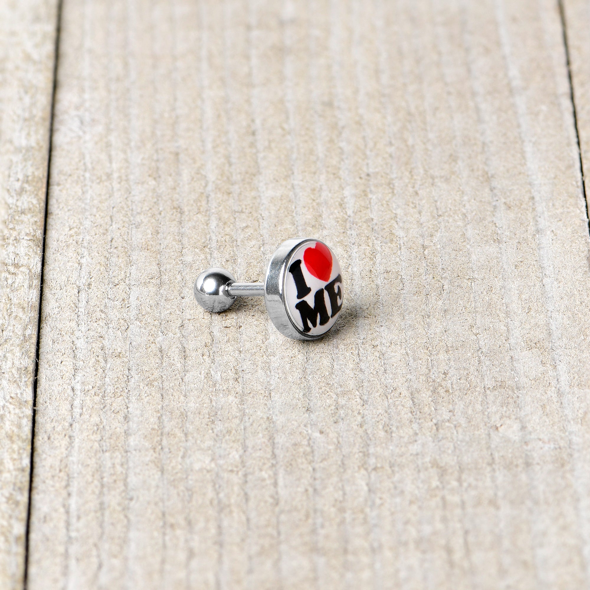 16G 1/4 I Love Me Cartilage Tragus Earring by Onyx O