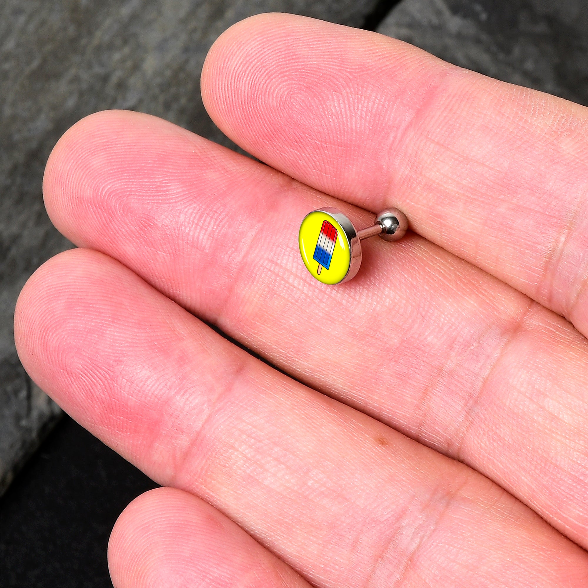 16G 1/4 Popsicle Treat Cartilage Tragus Earring by Onyx O