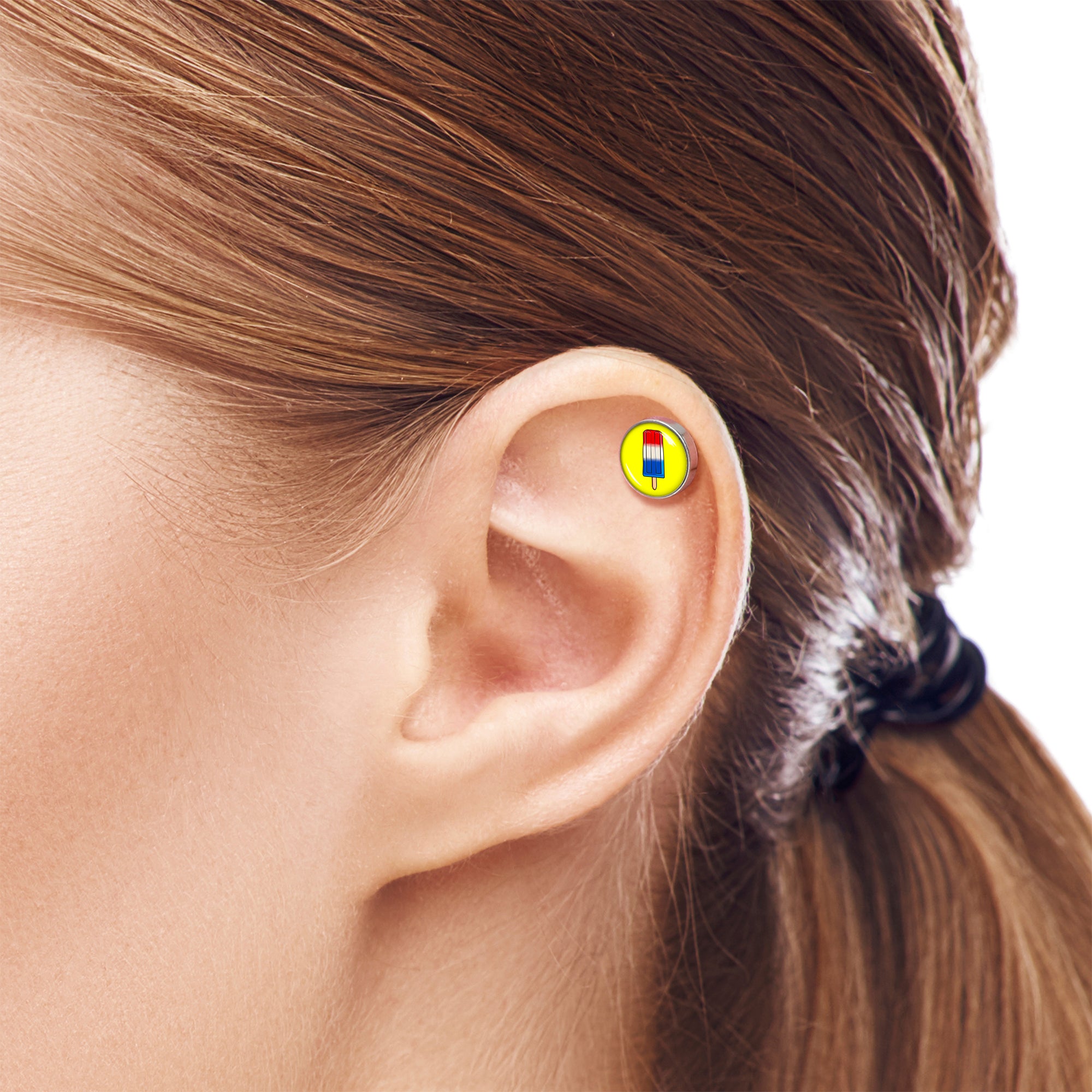 16G 1/4 Popsicle Treat Cartilage Tragus Earring by Onyx O