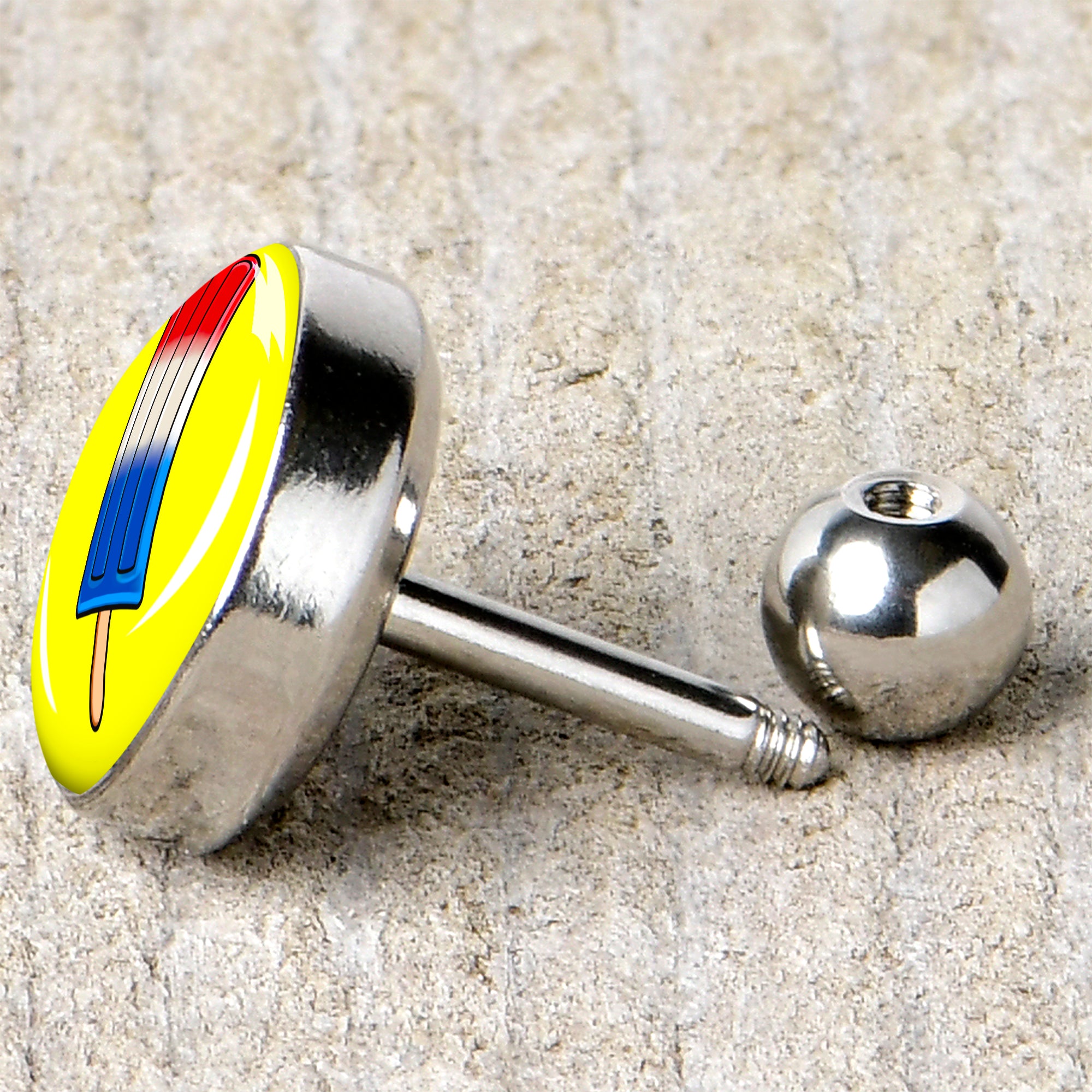 16G 1/4 Popsicle Treat Cartilage Tragus Earring by Onyx O