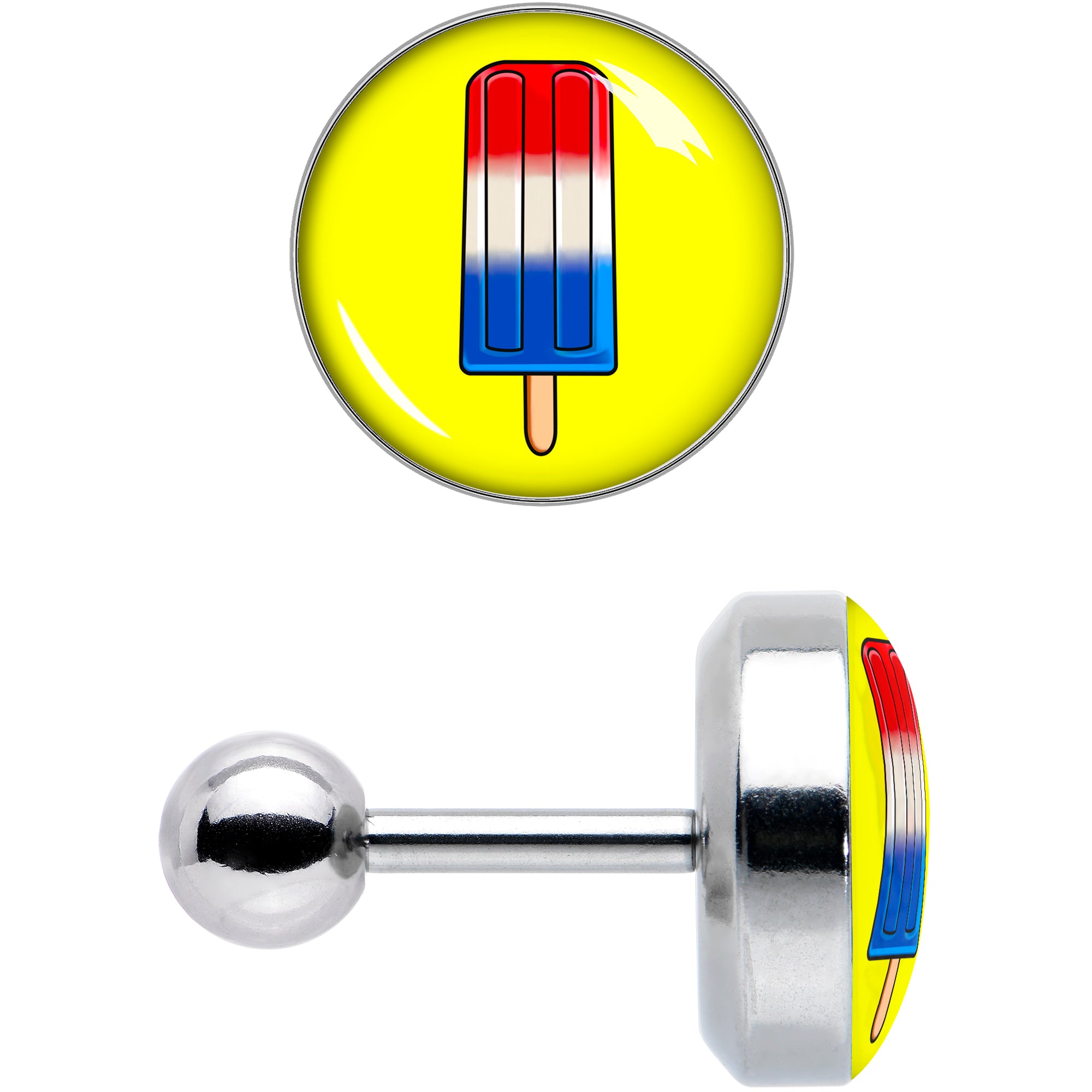 16G 1/4 Popsicle Treat Cartilage Tragus Earring by Onyx O