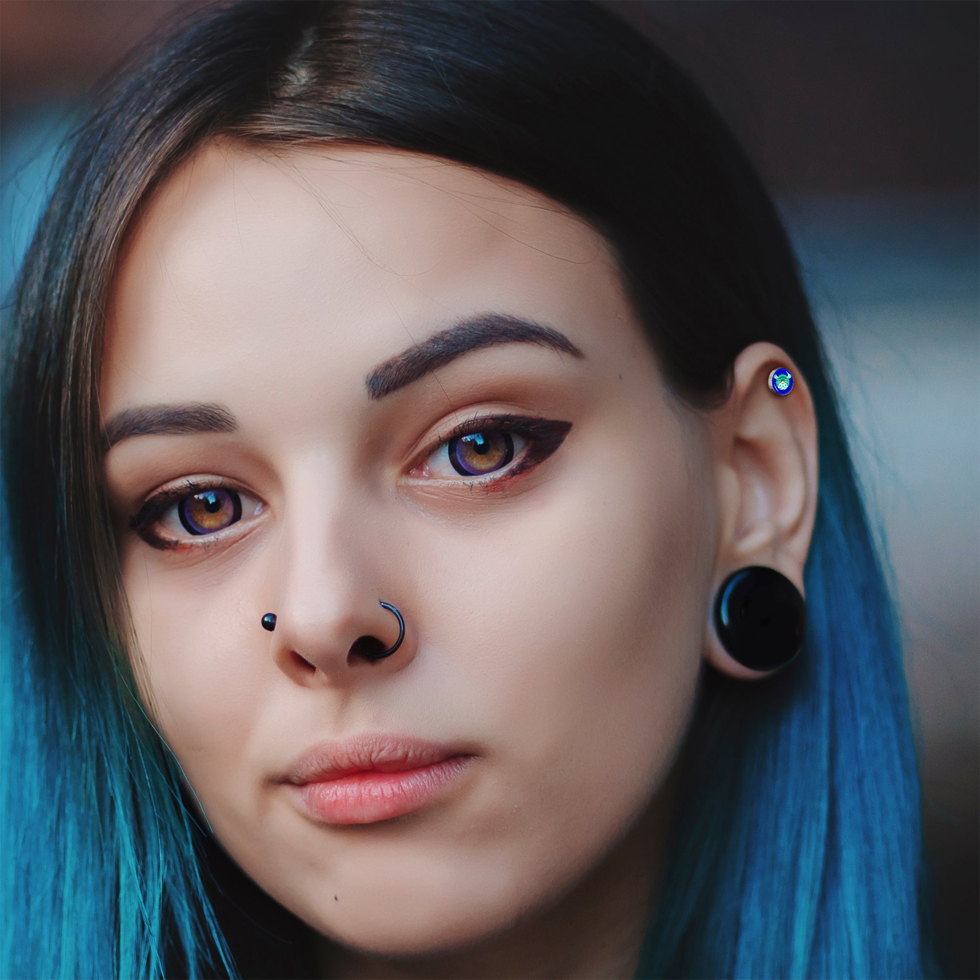 16G 1/4 Pufferfish Cartilage Tragus Earring by Onyx O