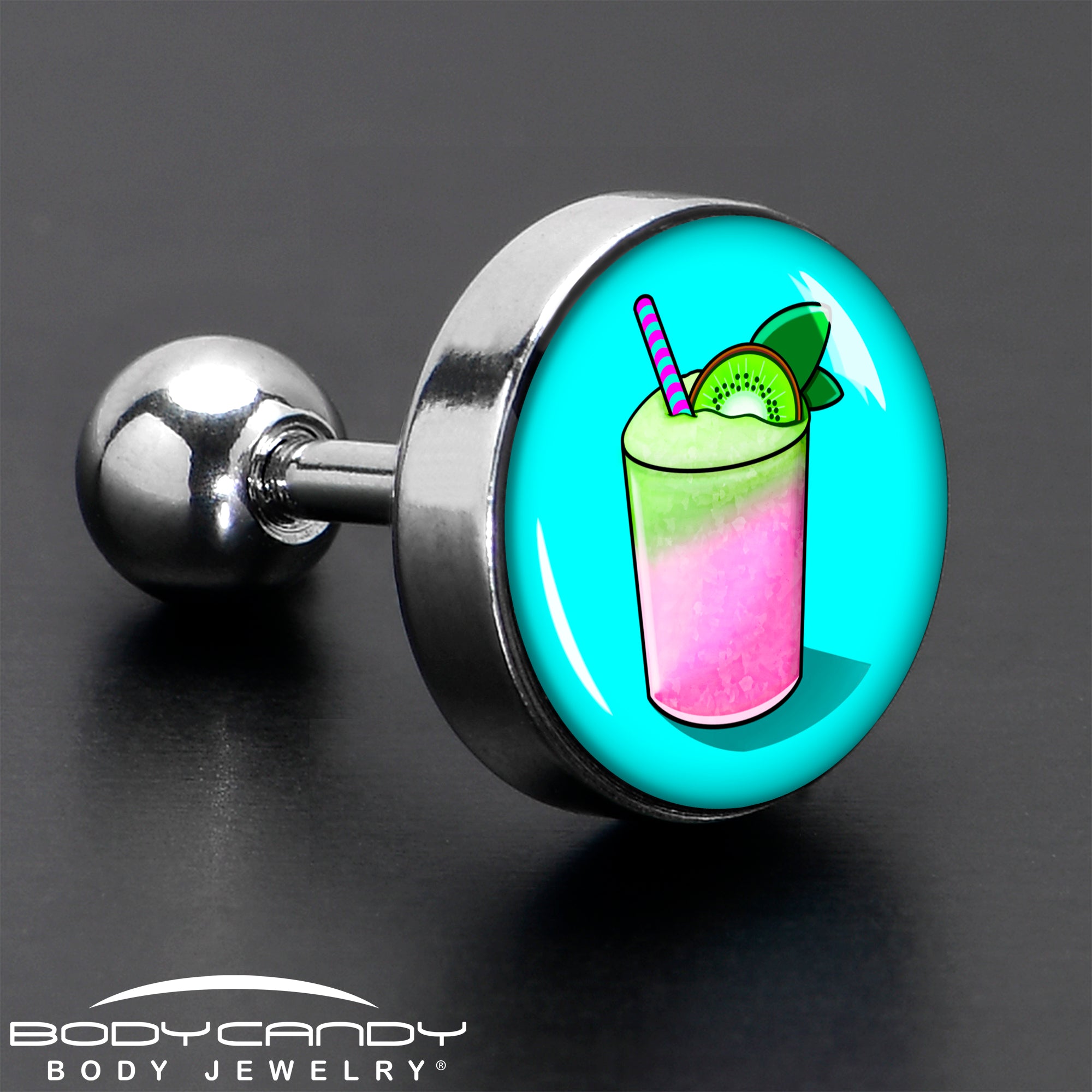 16G 1/4 Summer Drink Cartilage Tragus Earring by Onyx O