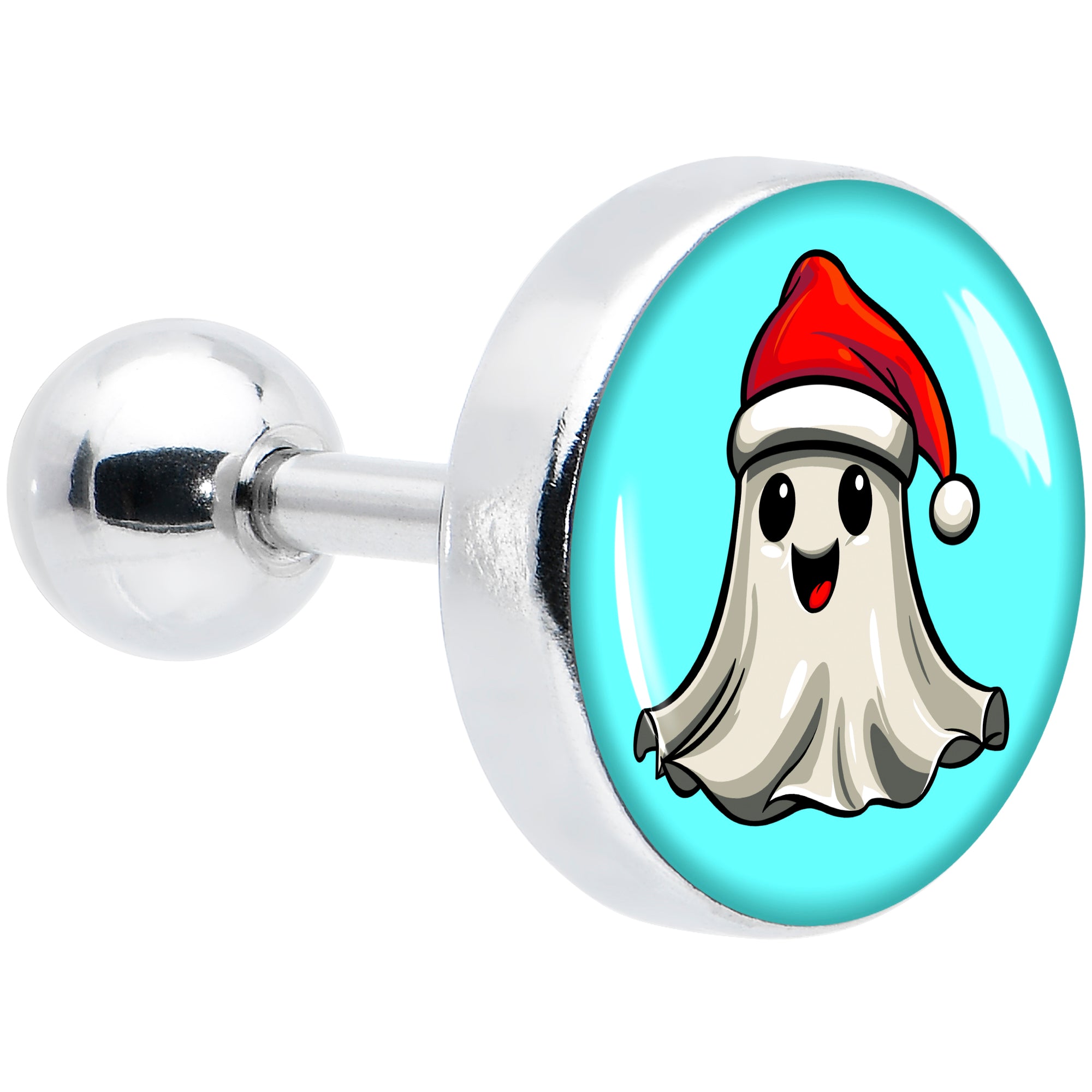 16G 1/4 Holiday Christmas Spirit Ghost Tragus Cartilage Earring by Onyx O
