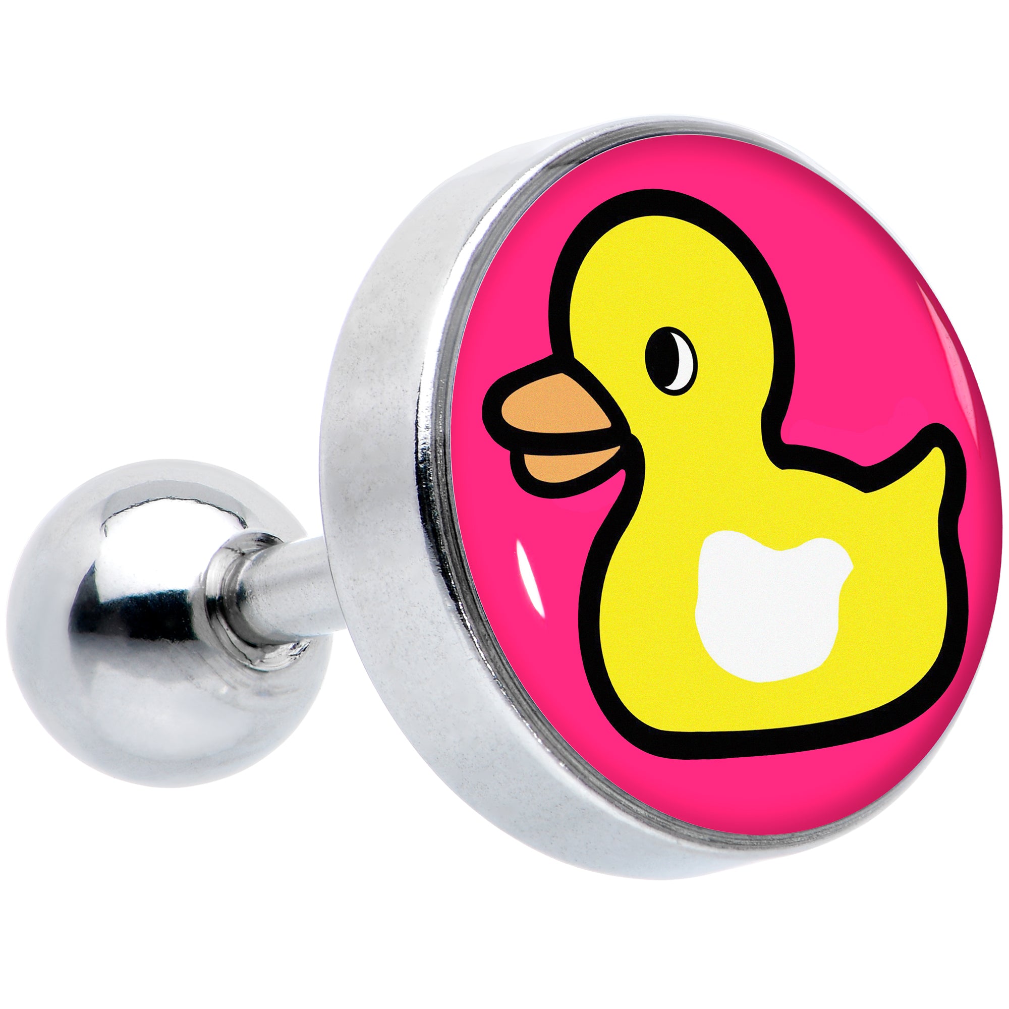 16G 1/4 Yellow Ducky Cartilage Tragus Earring by Onyx O