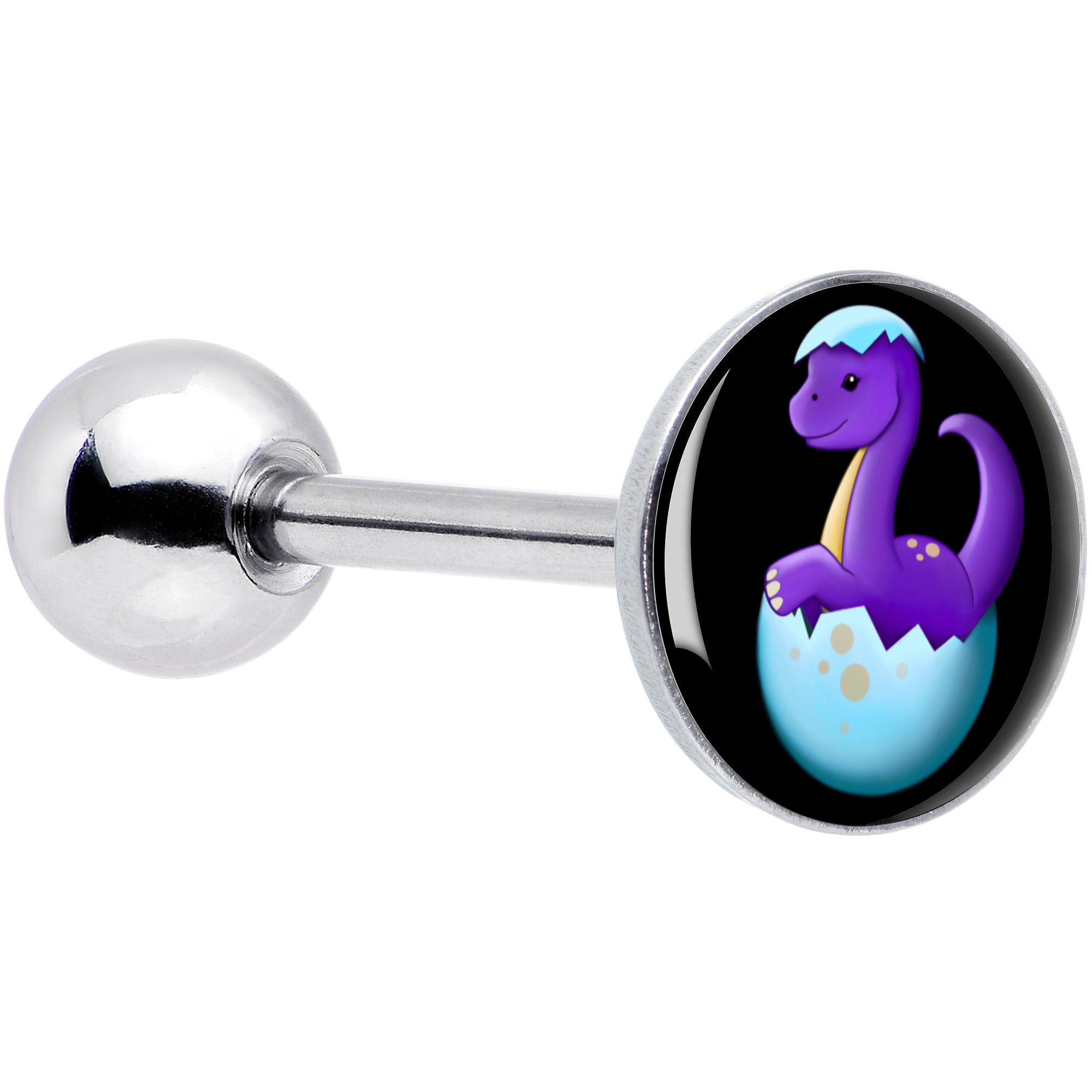 Baby Dinosaur Barbell Tongue Ring by Onyx O - Main Image
