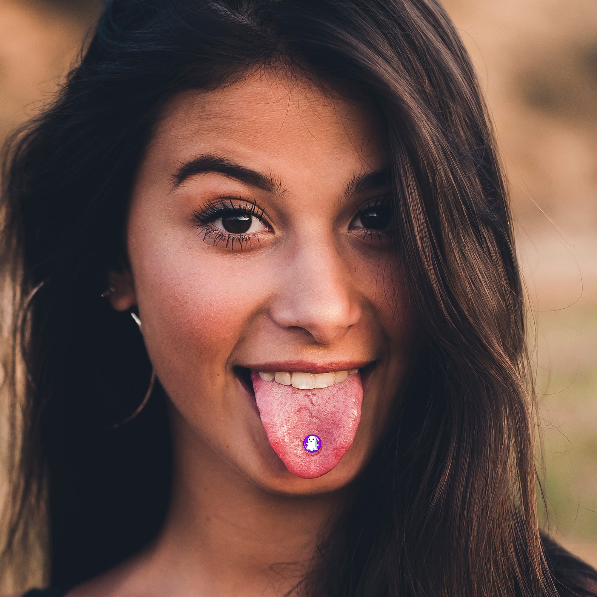 Ghost Barbell Tongue Ring by Onyx O