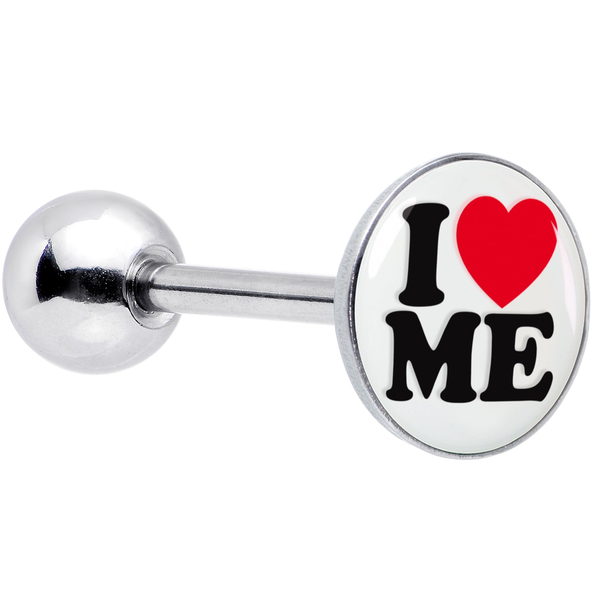 I Love Me Barbell Tongue Ring by Onyx O