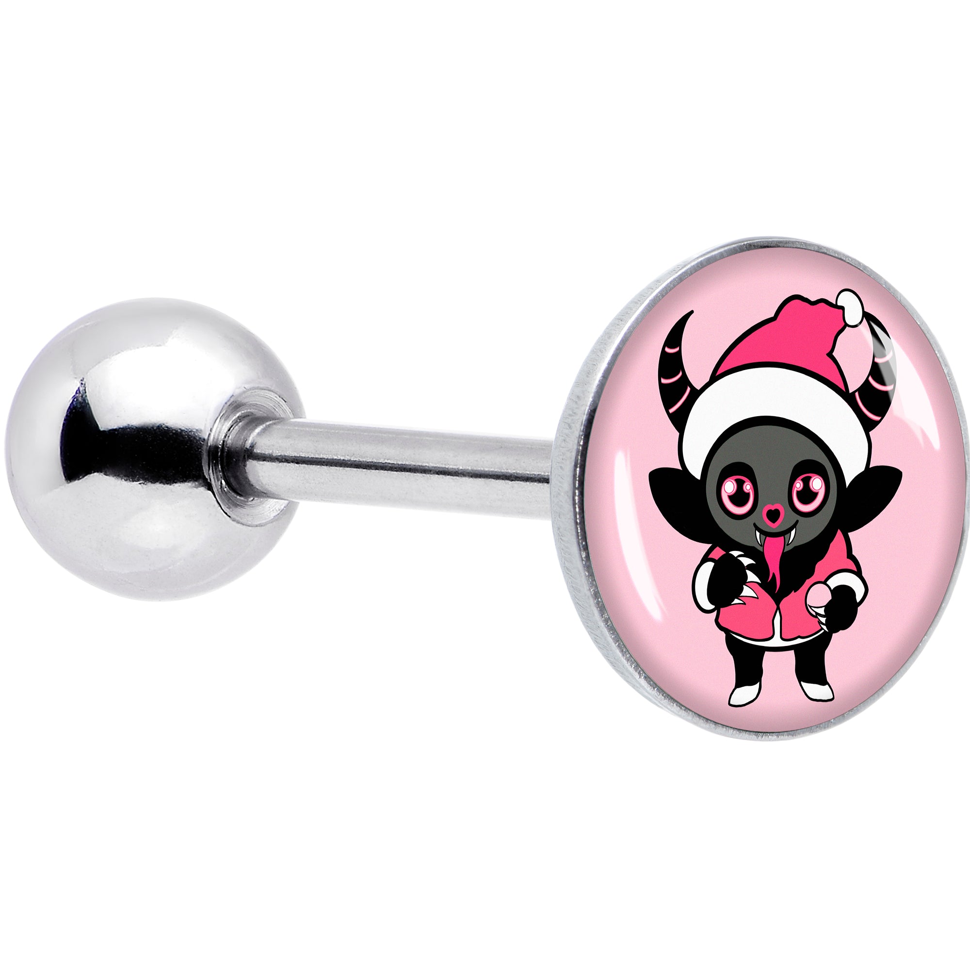 Krampus Cutie Holiday Barbell Tongue Ring by Onyx O