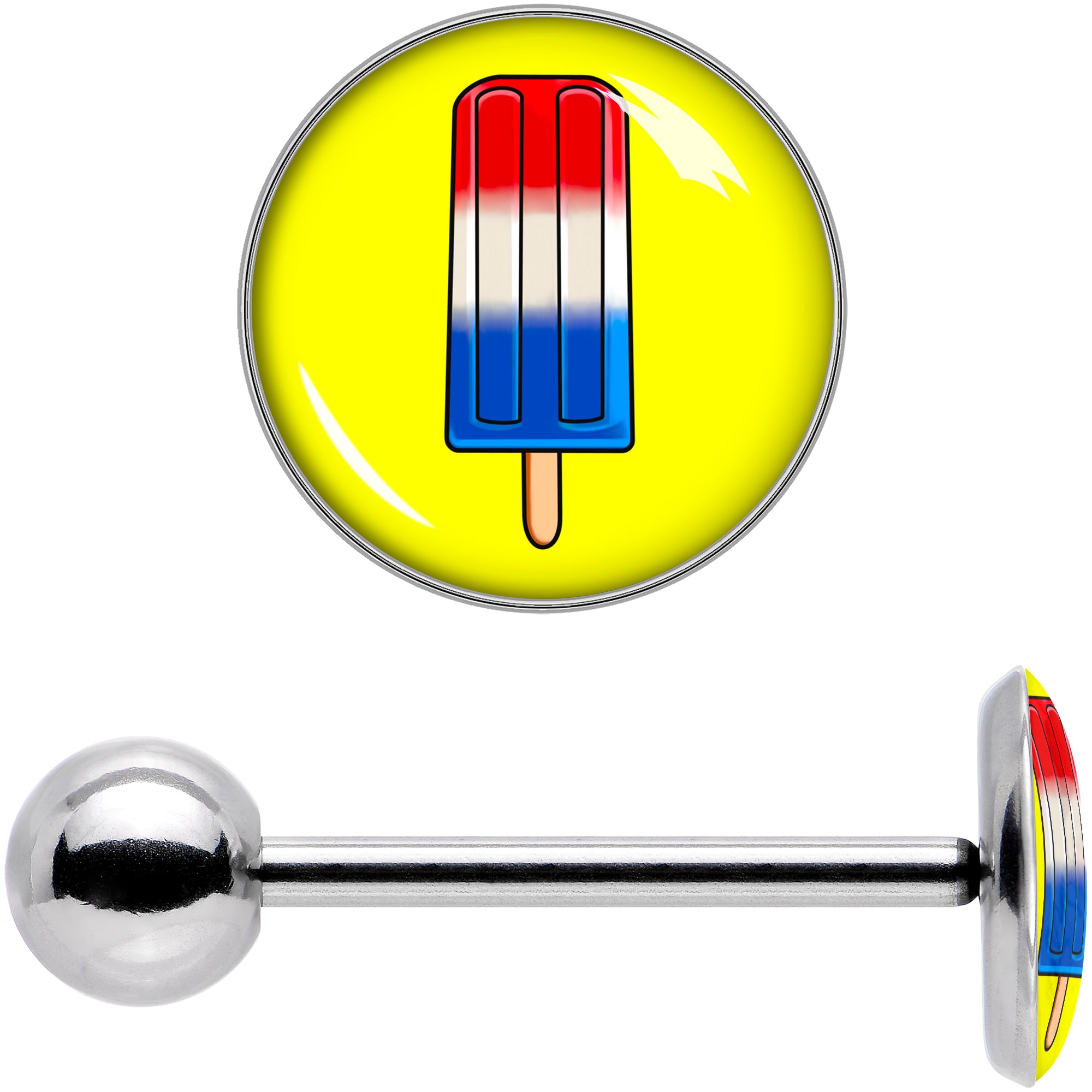 Popsicle Barbell Tongue Ring by Onyx O