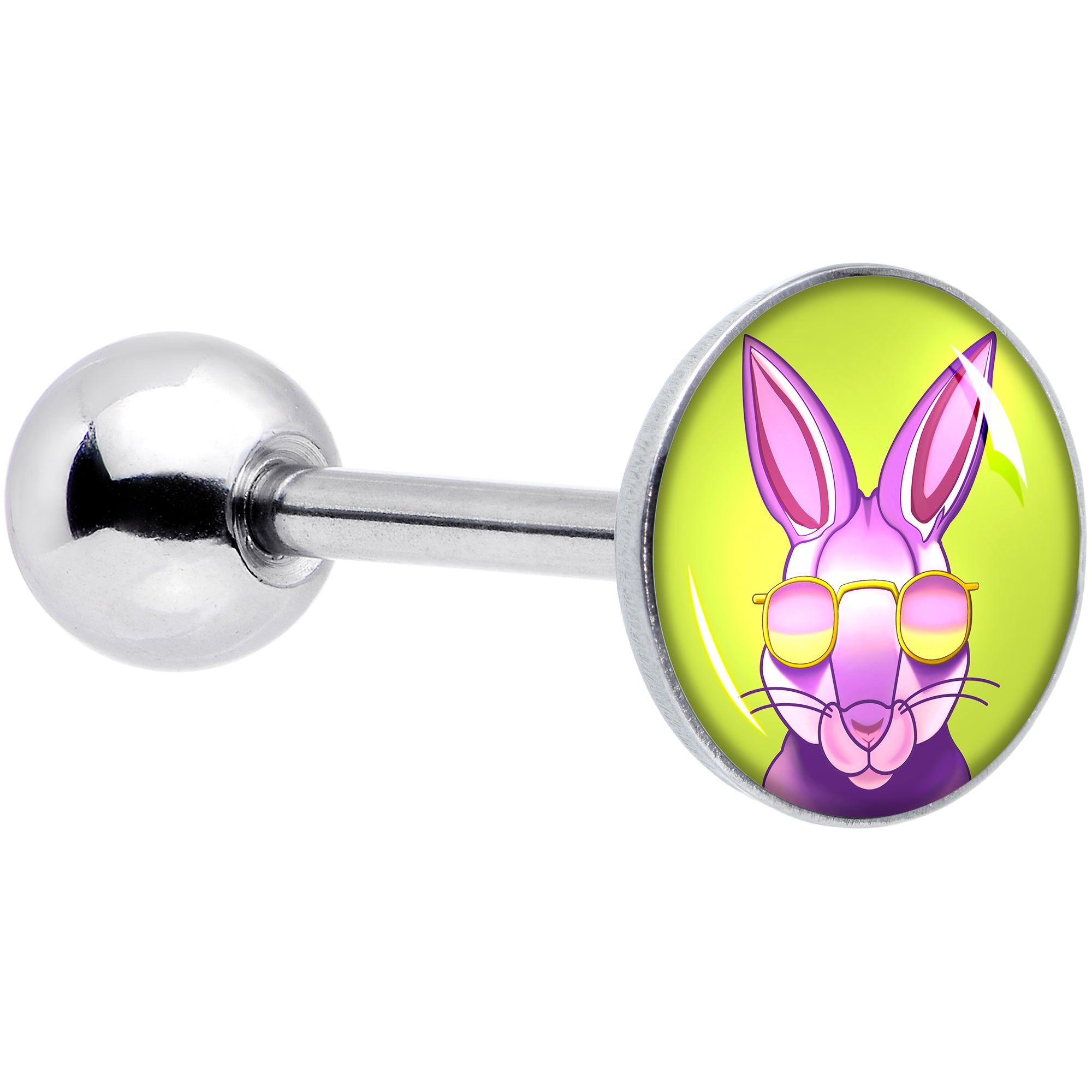 Cool Shades Bunny Barbell Tongue Ring by Onyx O