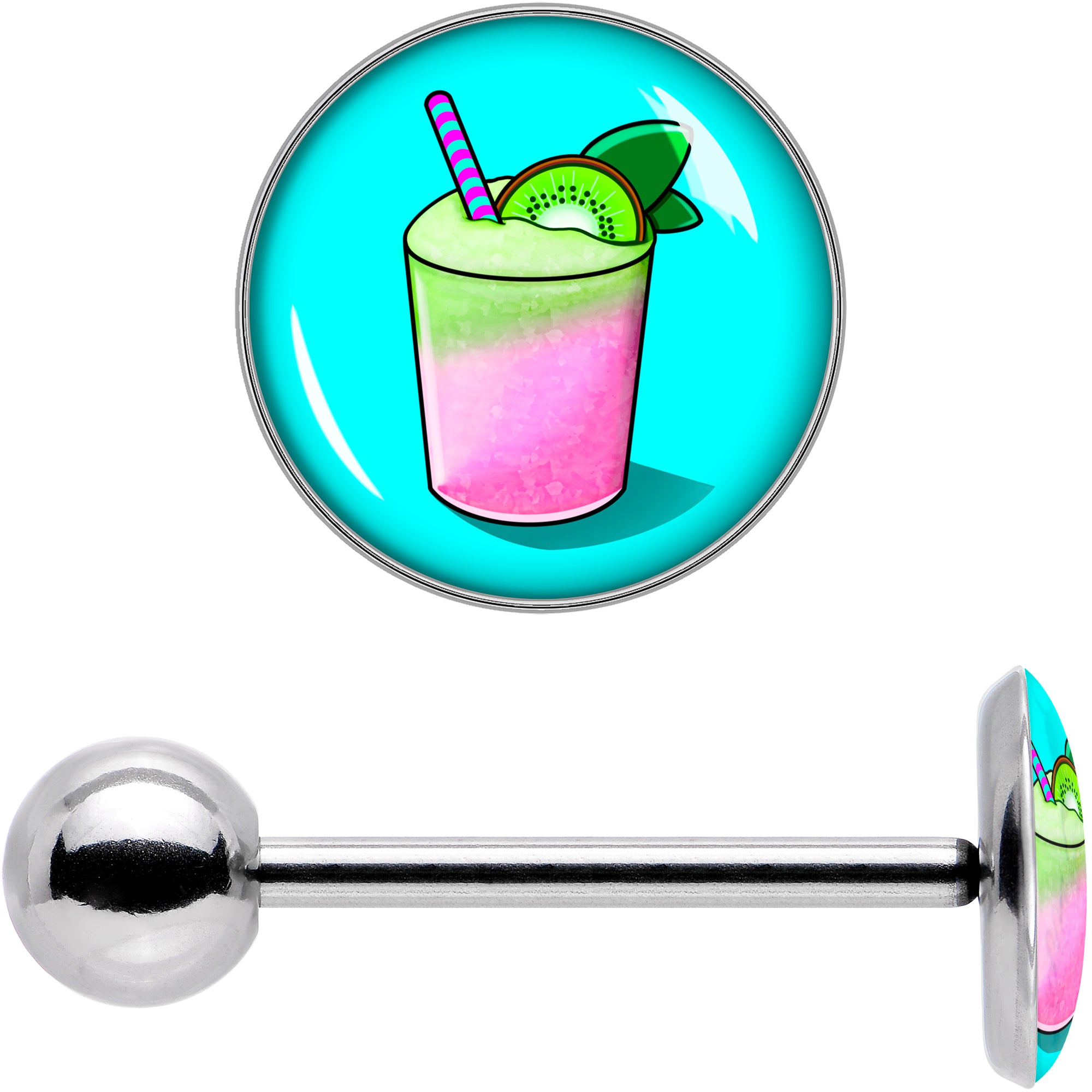 Summer Drink Barbell Tongue Ring by Onyx O