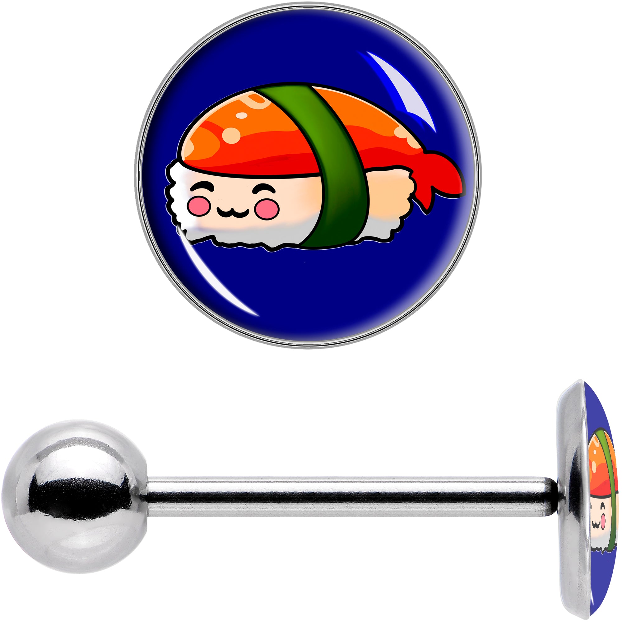 Sushi Barbell Tongue Ring by Onyx O
