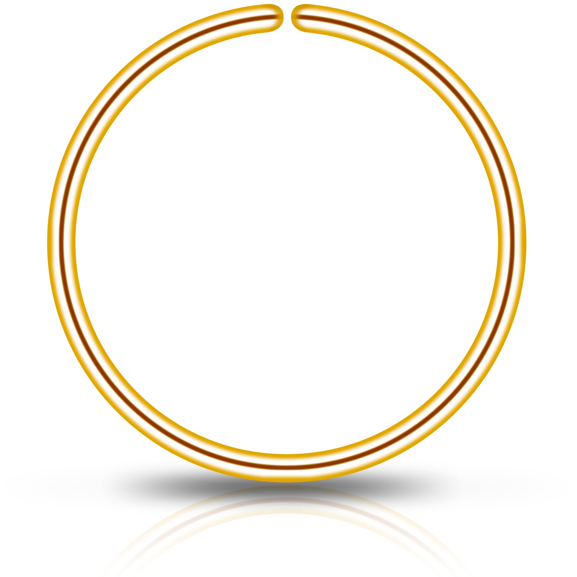 Single Hoop Nose 14k Yellow Gold Filled Nose Hoop Ring