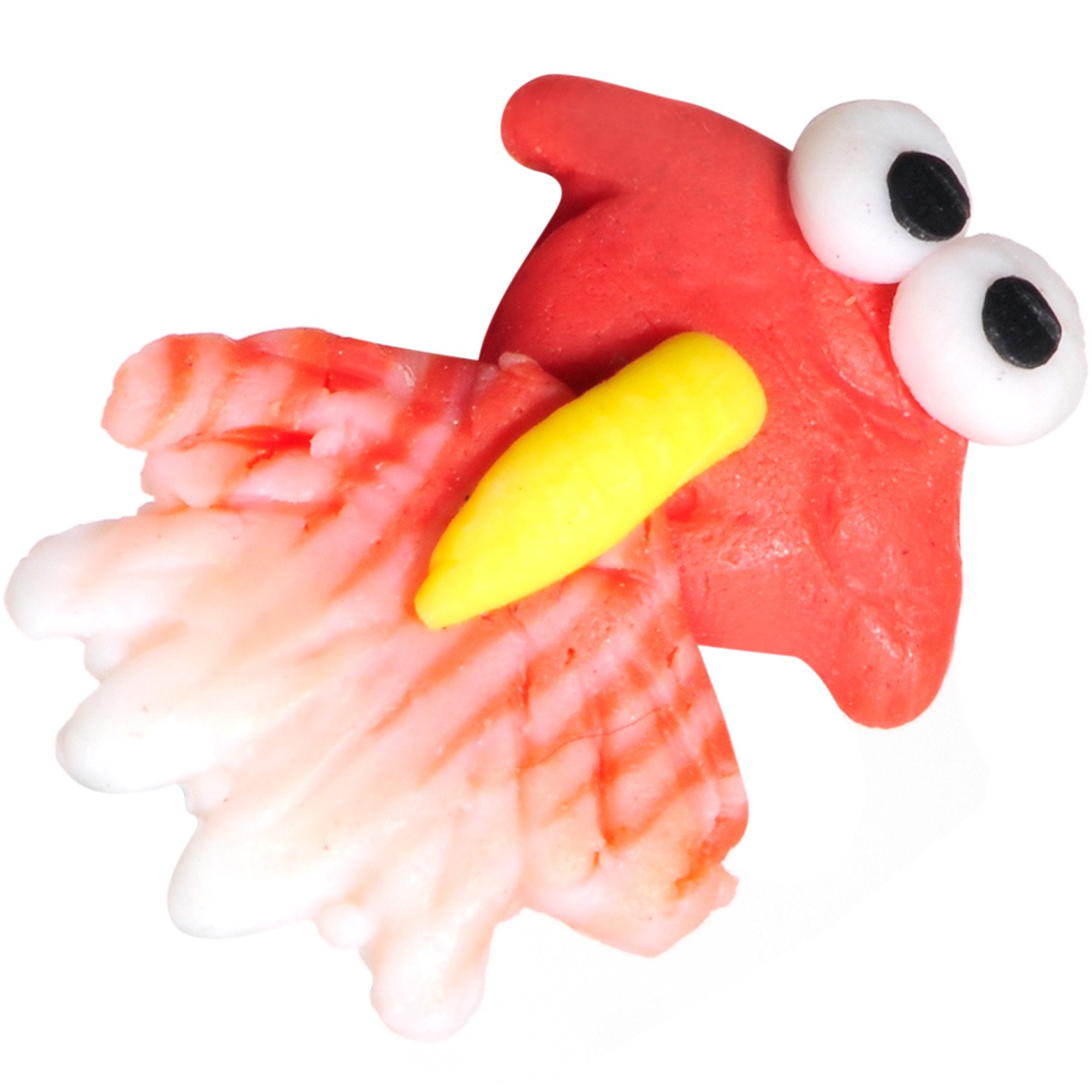 Handcrafted 1/4 5/16 Bioplast Goldfish Push In Cartilage Earring