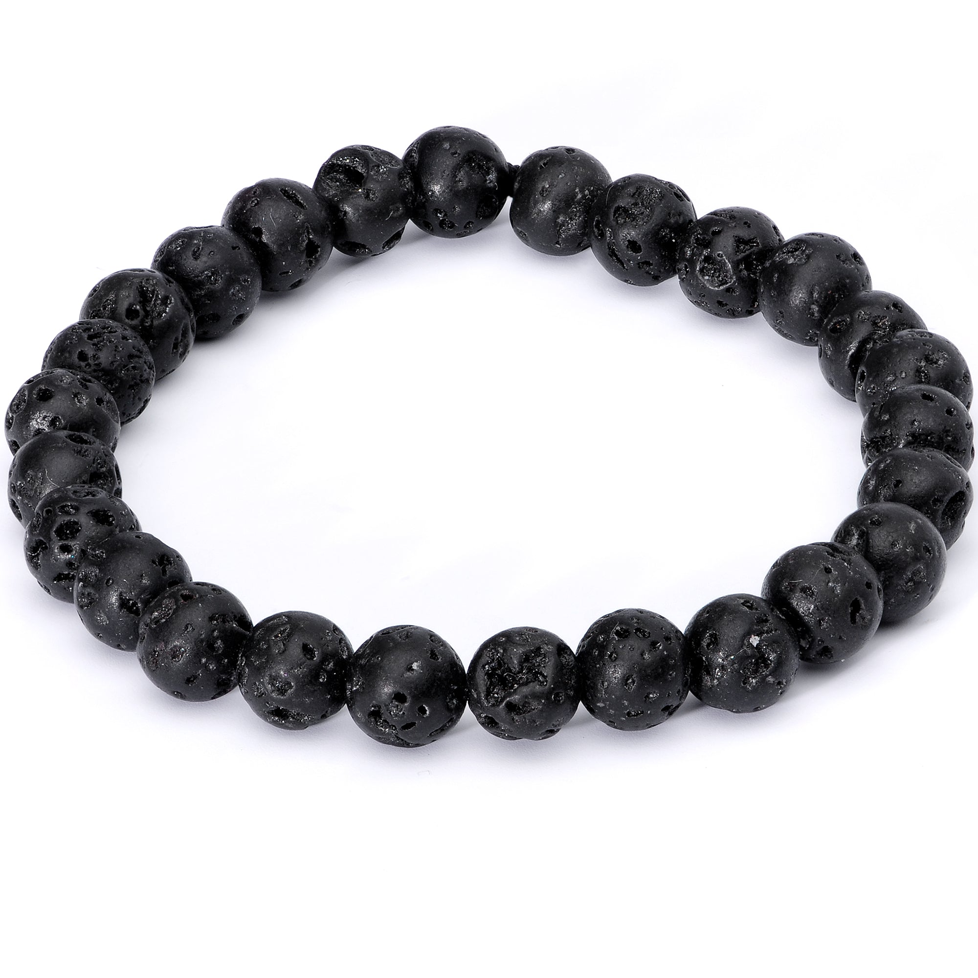 Handmade Lava Stone Citrine Scorpio Zodiac Bracelet Set of 2