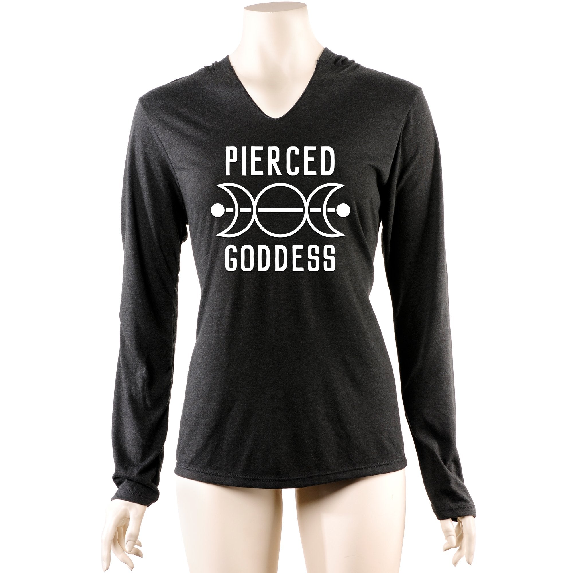 Pierced Goddess Tapered Long Sleeve Hoodie