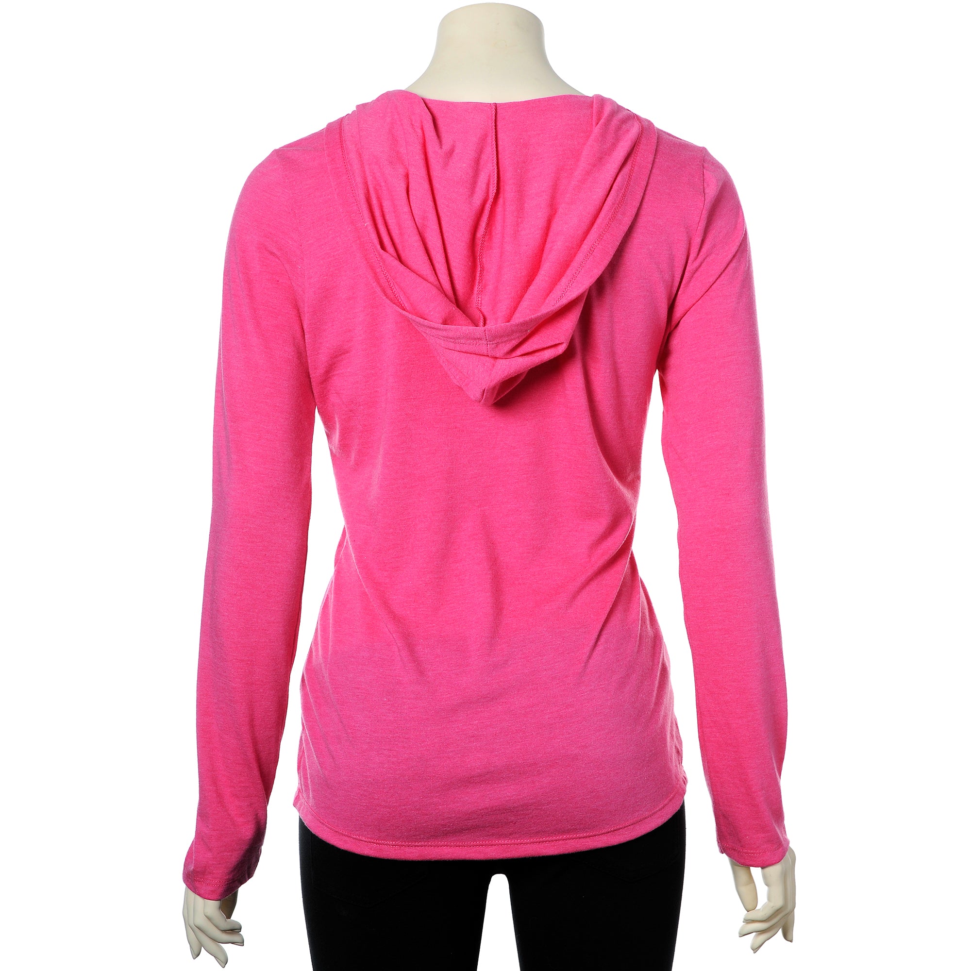 Pierced Inked & Amazing Pink Frost Tapered Long Sleeve Hoodie