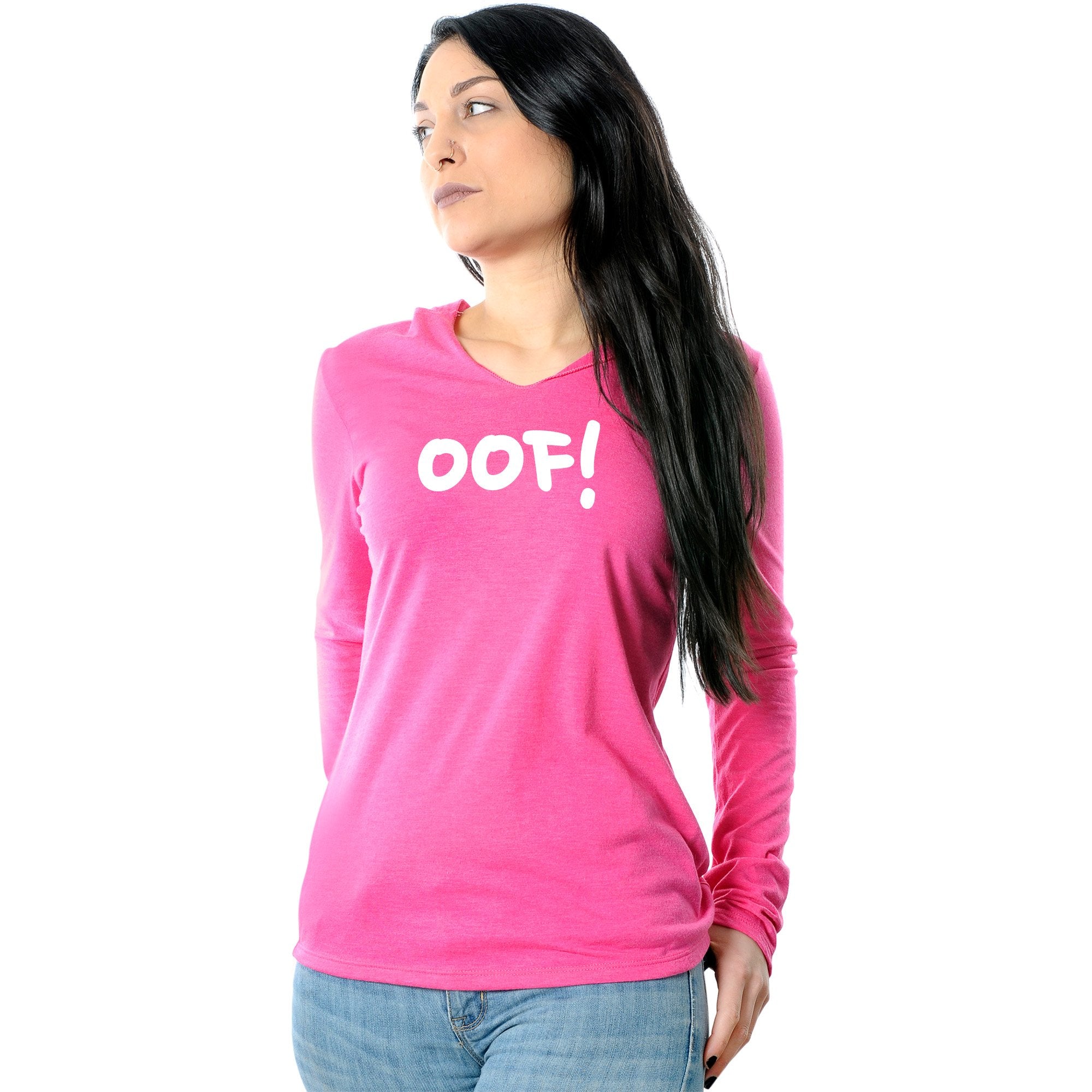 oof! Black Tapered Long Sleeve Hoodie