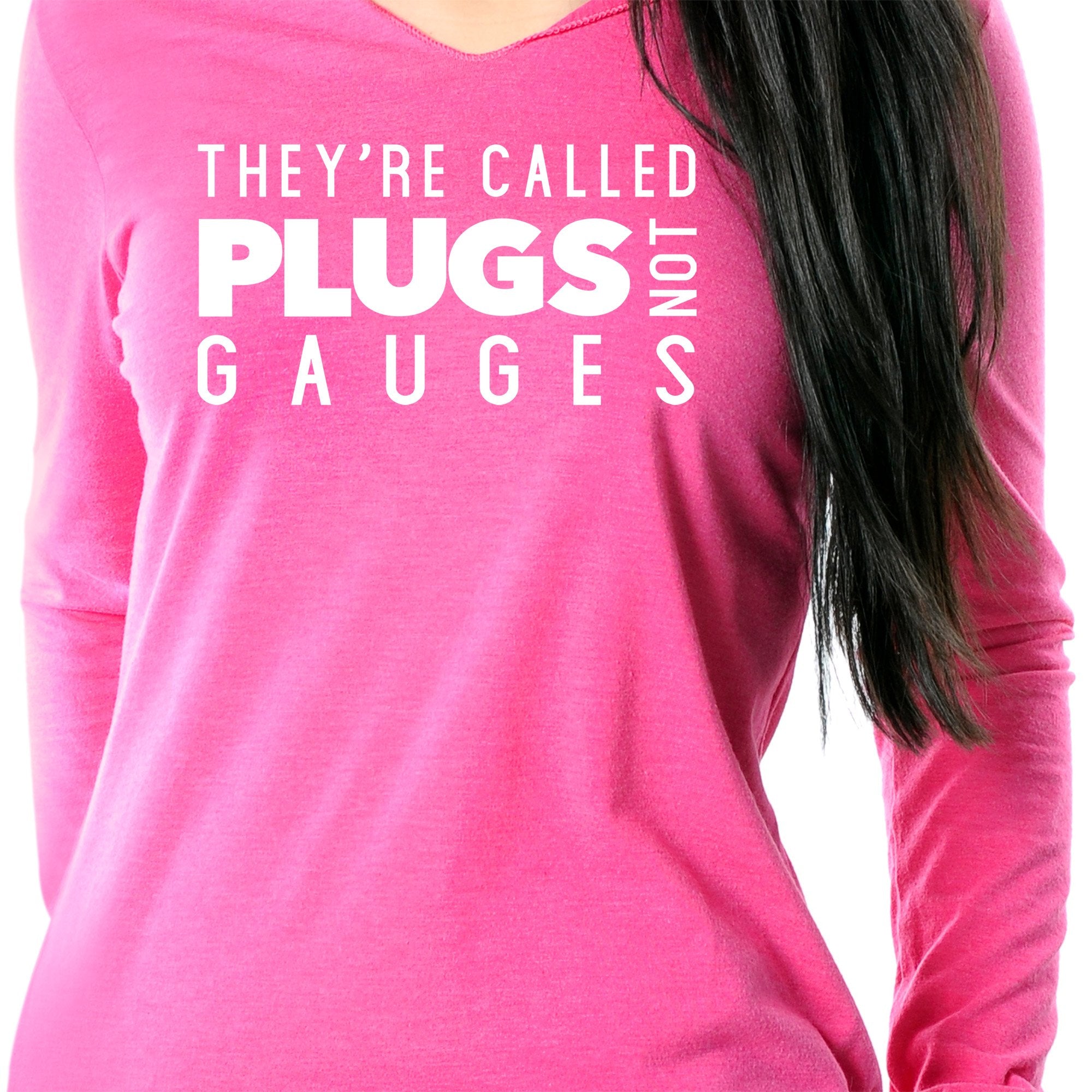 They're Called Plugs NotGs Black Tapered Long Sleeve Hoodie
