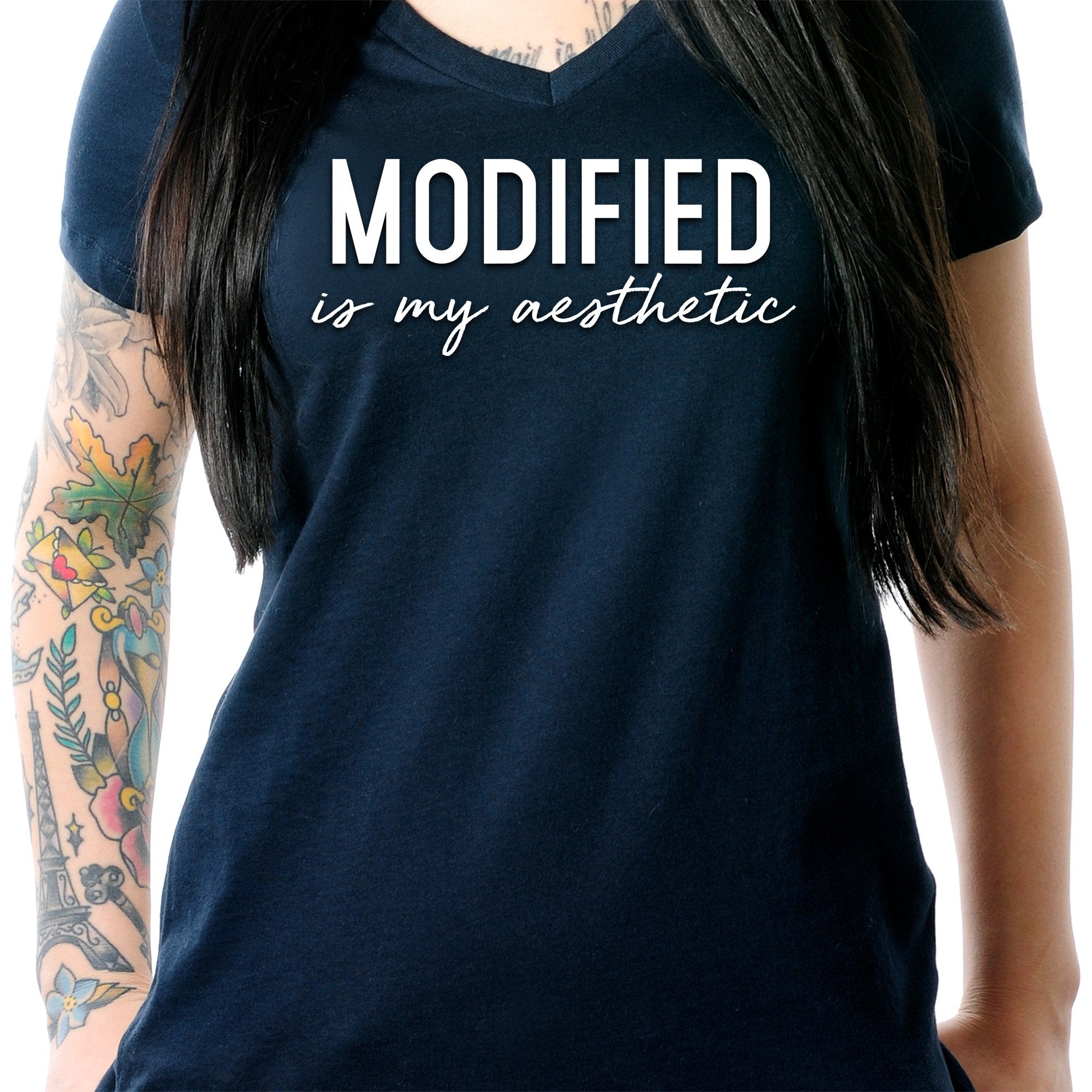 Modified is my Aesthetic V-Neck Tee Shirt