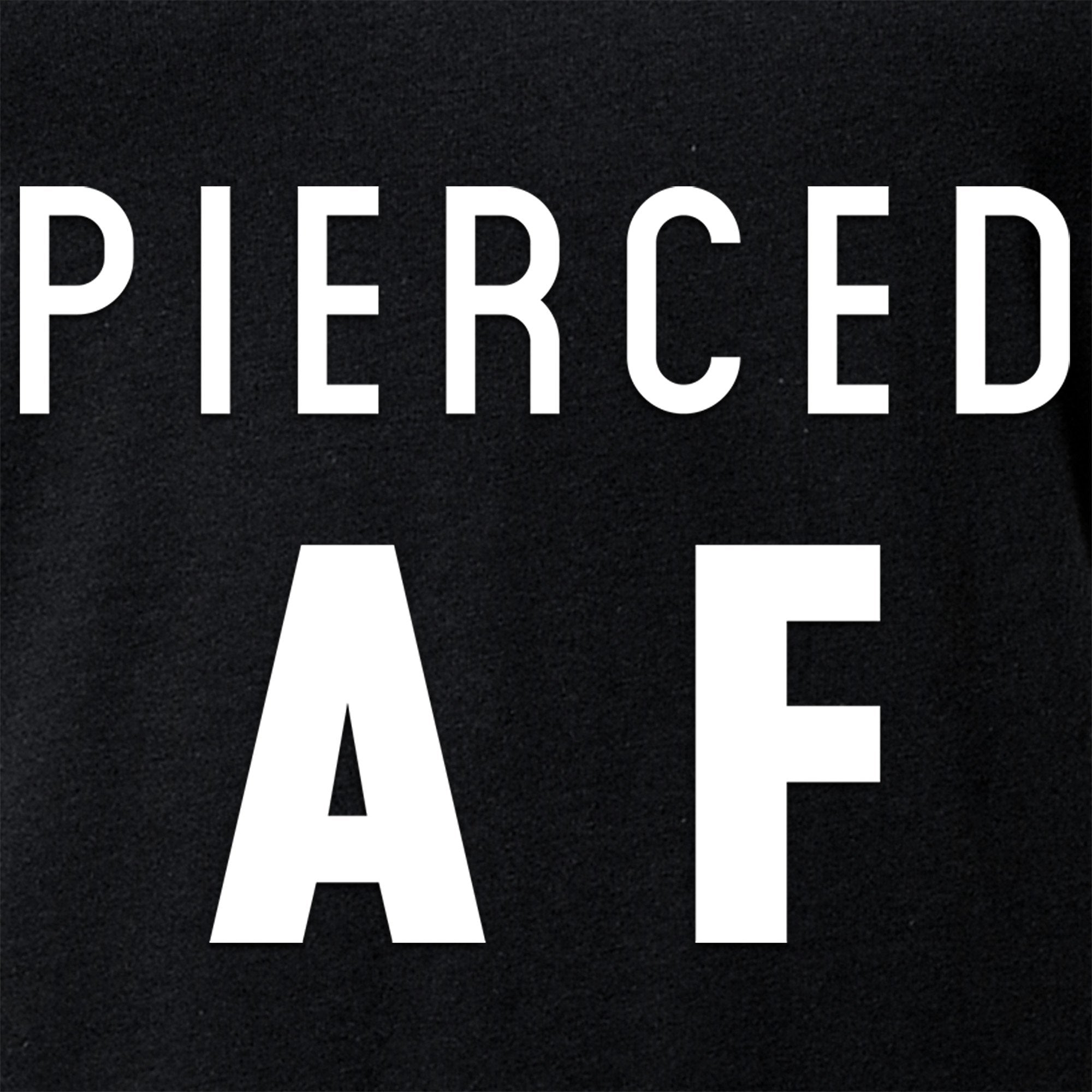 Pierced AF Black Tapered V-Neck Tee Shirt