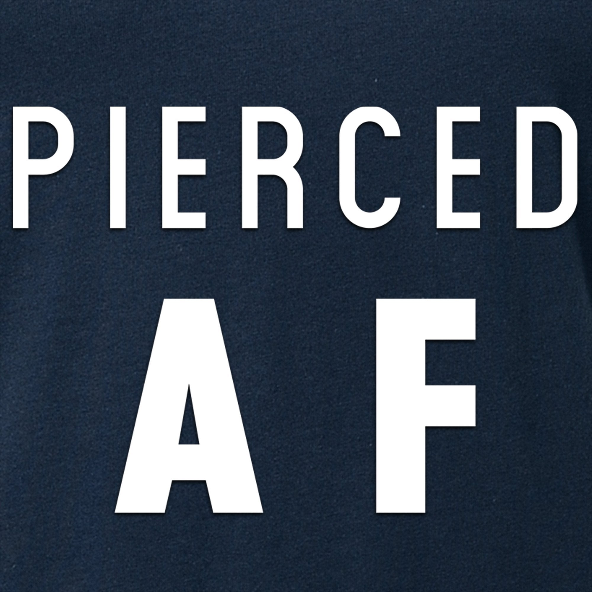 Pierced AF Black Tapered V-Neck Tee Shirt