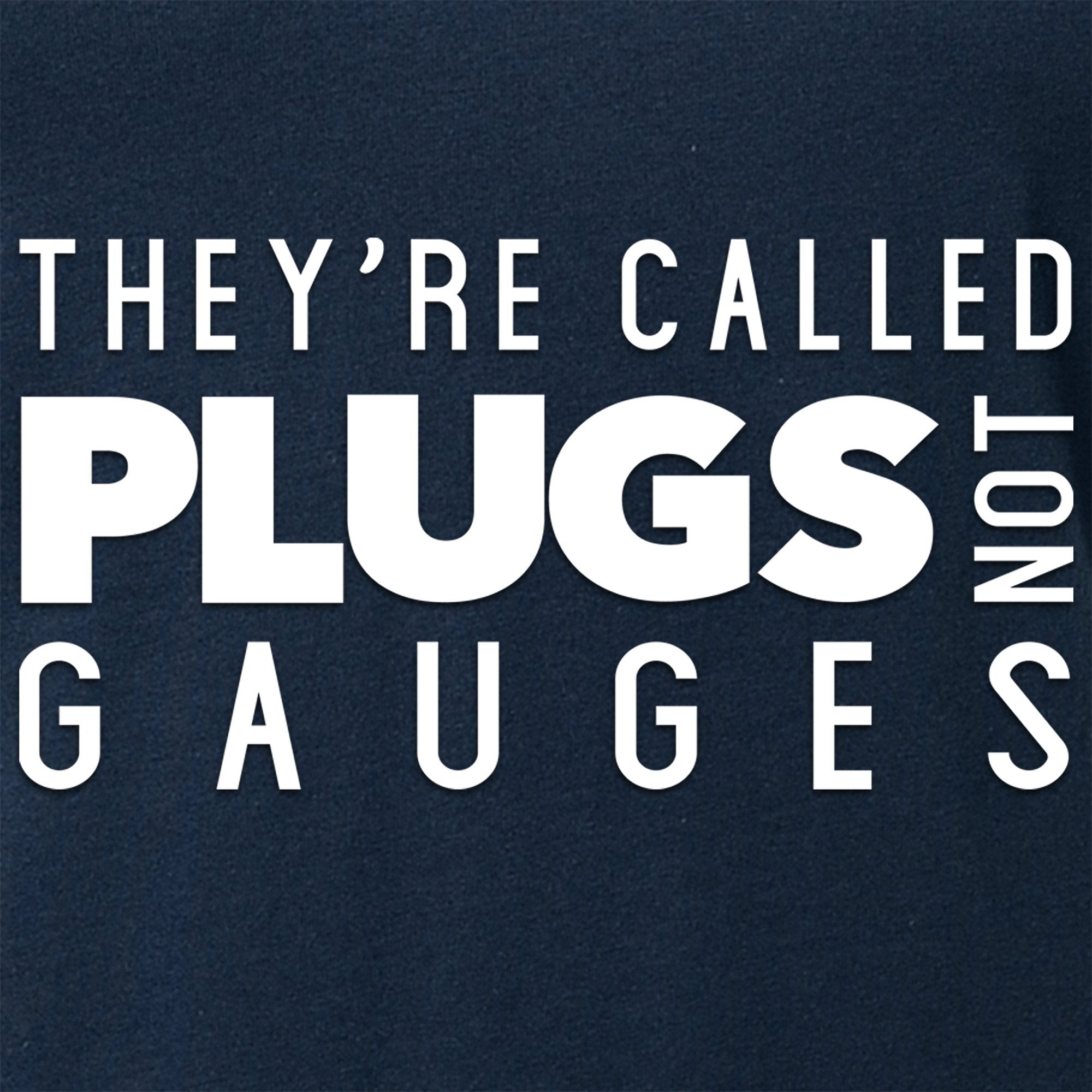 They're Called Plugs NotGs Black Tapered V-Neck Tee Shirt