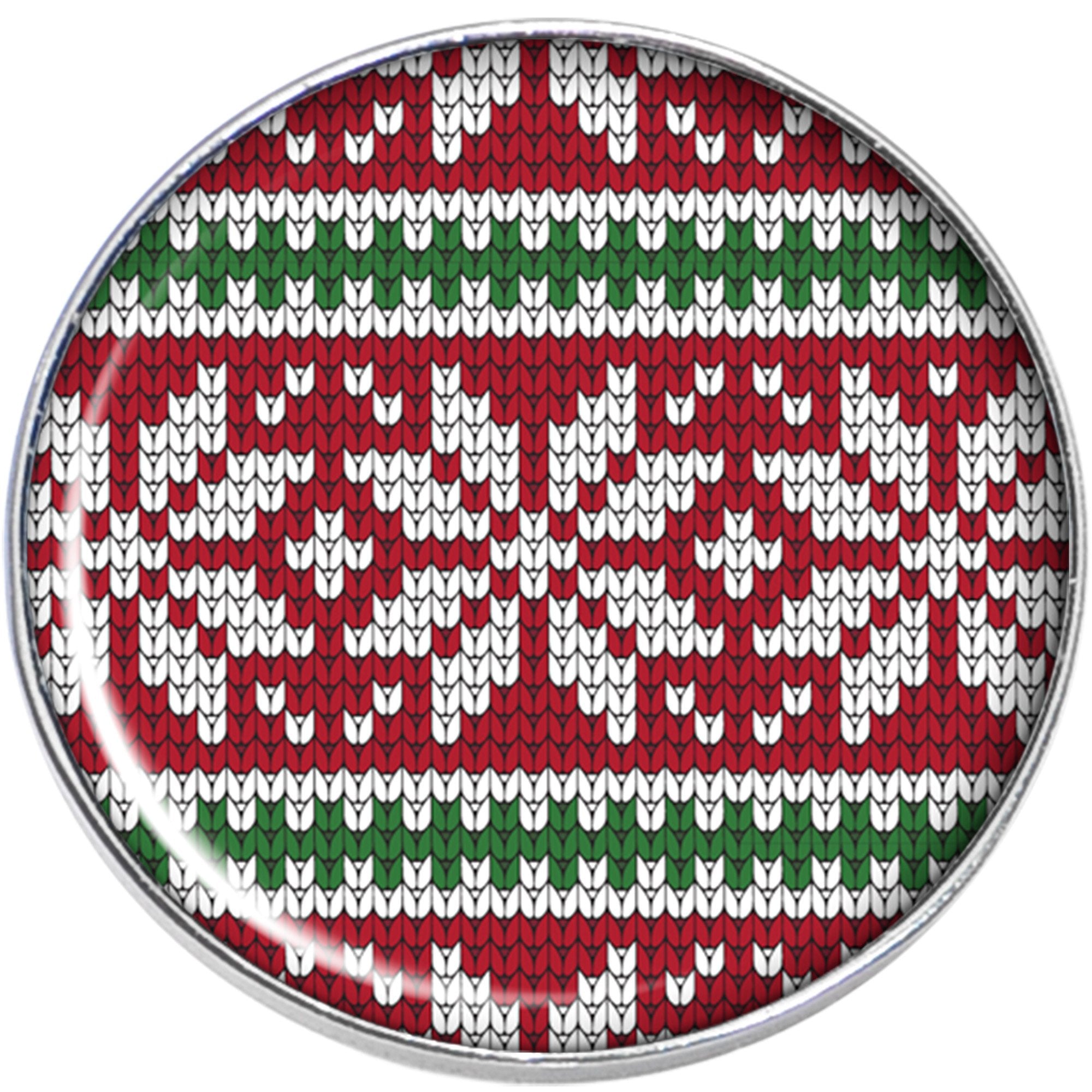 Red Green Christmas Sweater Stainless Steel Stud Earrings stylish jewelry