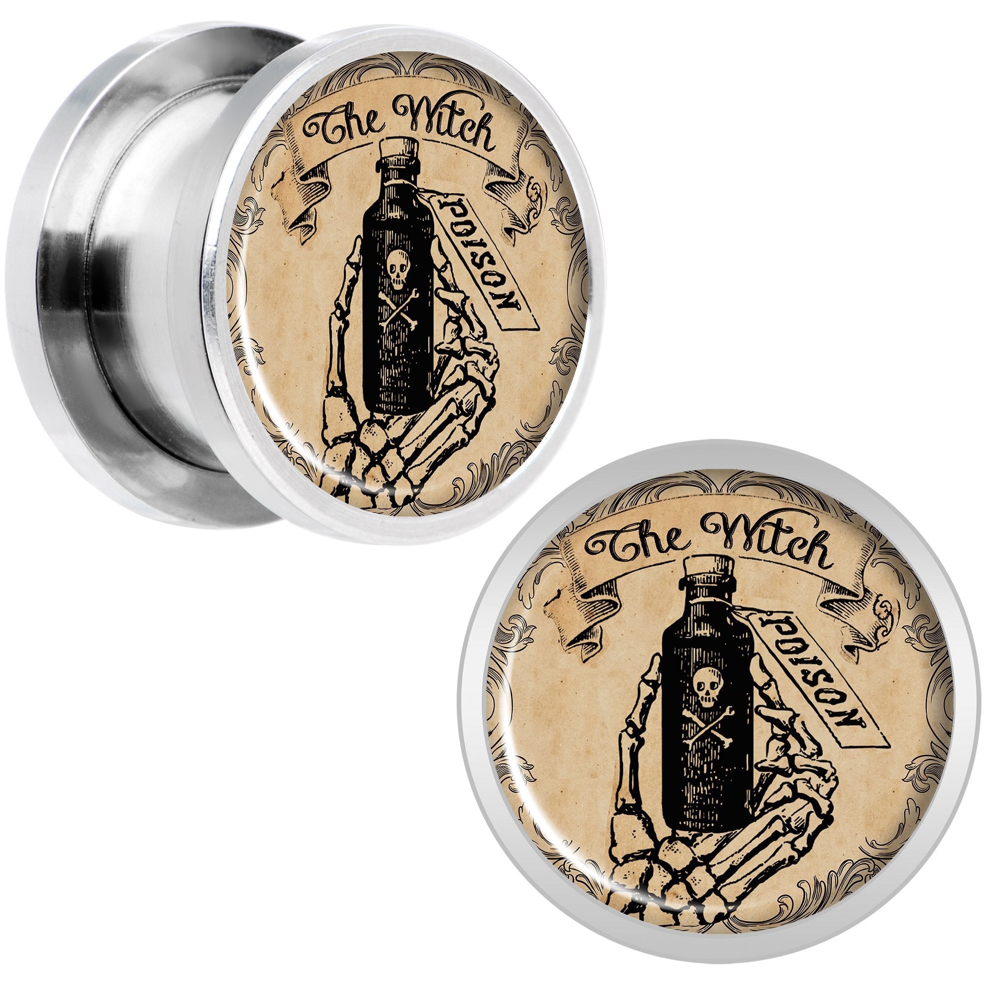 Witches Brew Poison Potion Halloween Plug Set 0G to 20mm