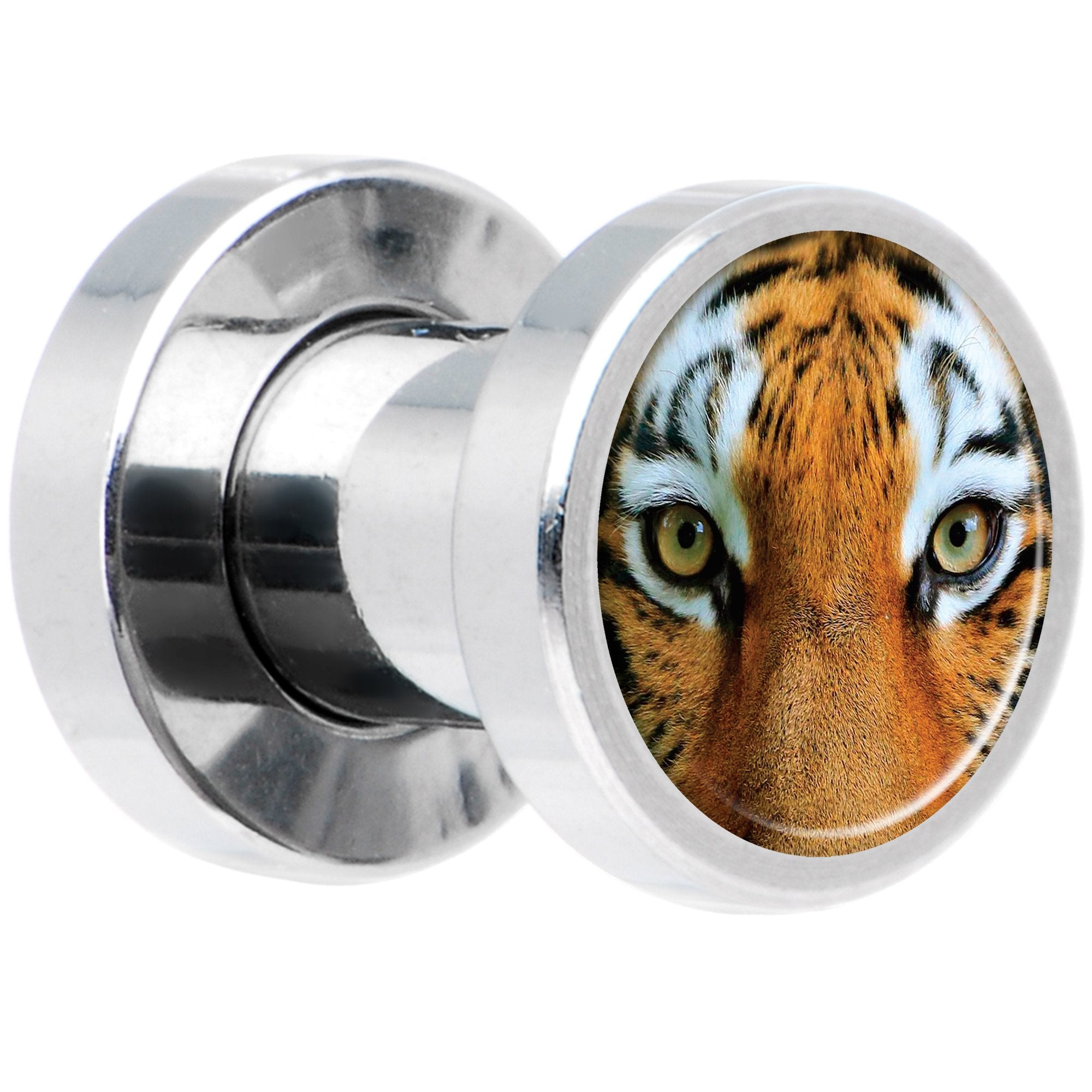 Full Color Tiger Eyes Steel Screw Fit Plug Set 4G
