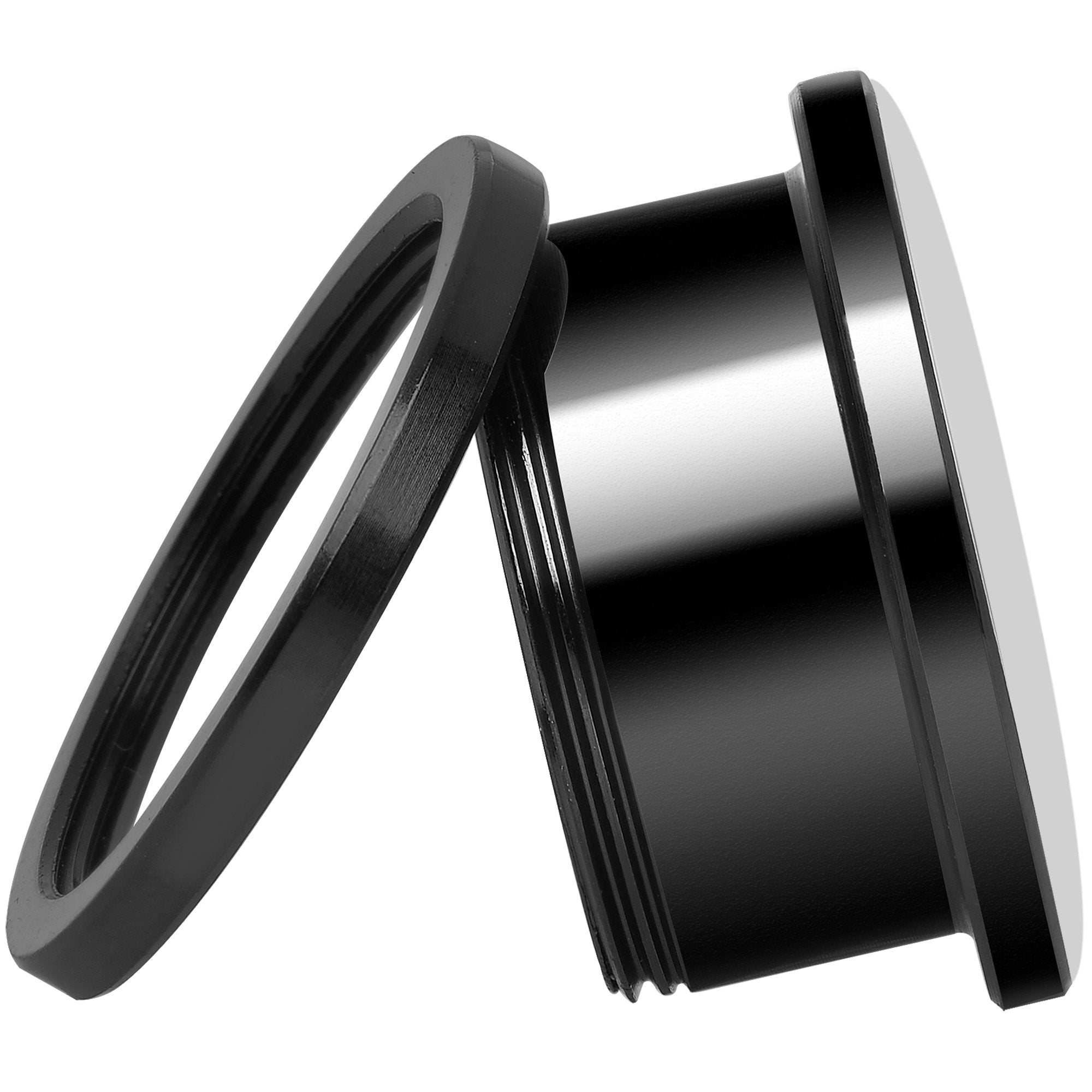 Pink Teal Tribal Print Black Anodized Screw Fit Plug Set 18mm