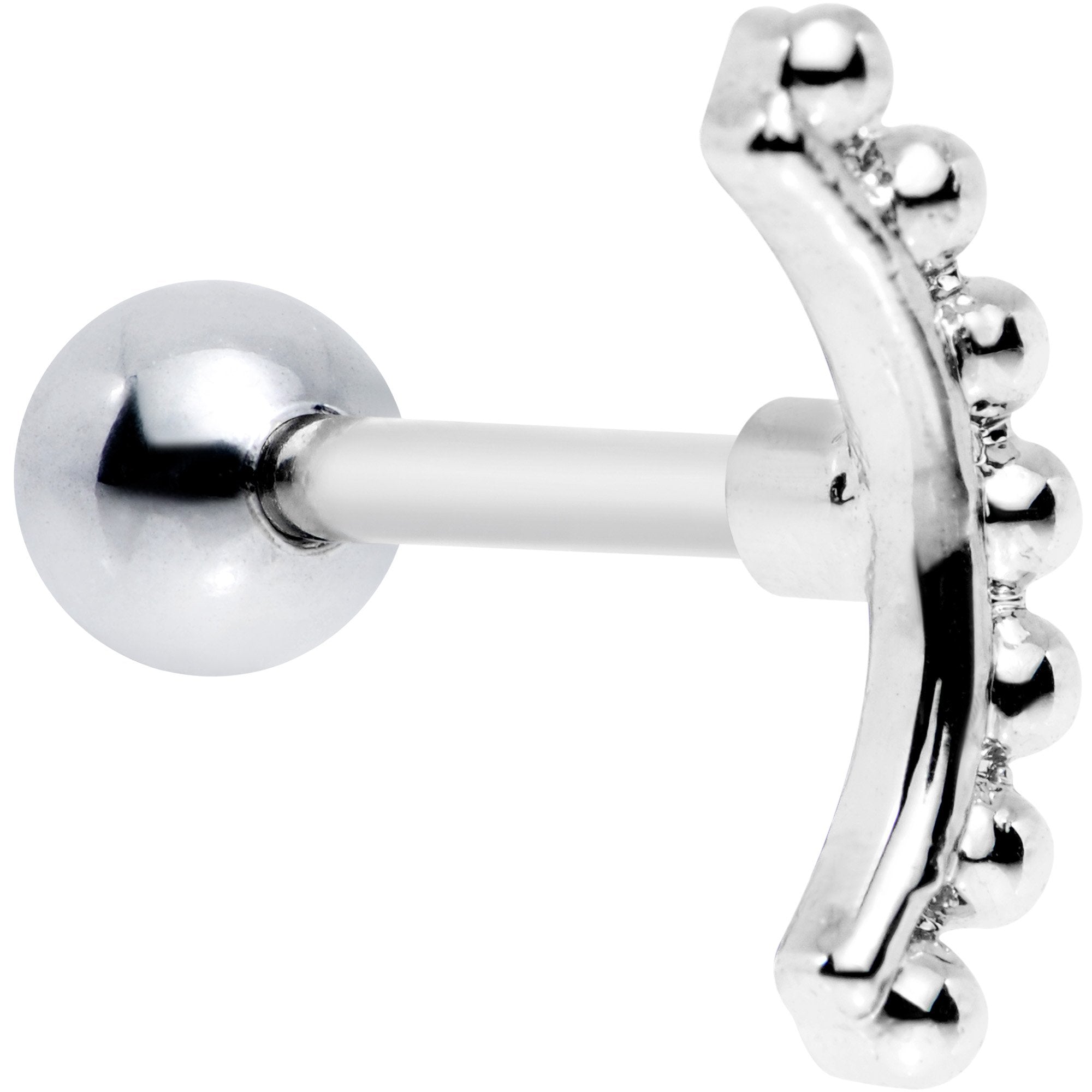 16G 1/4 Crescent Arc Cartilage Tragus Earring