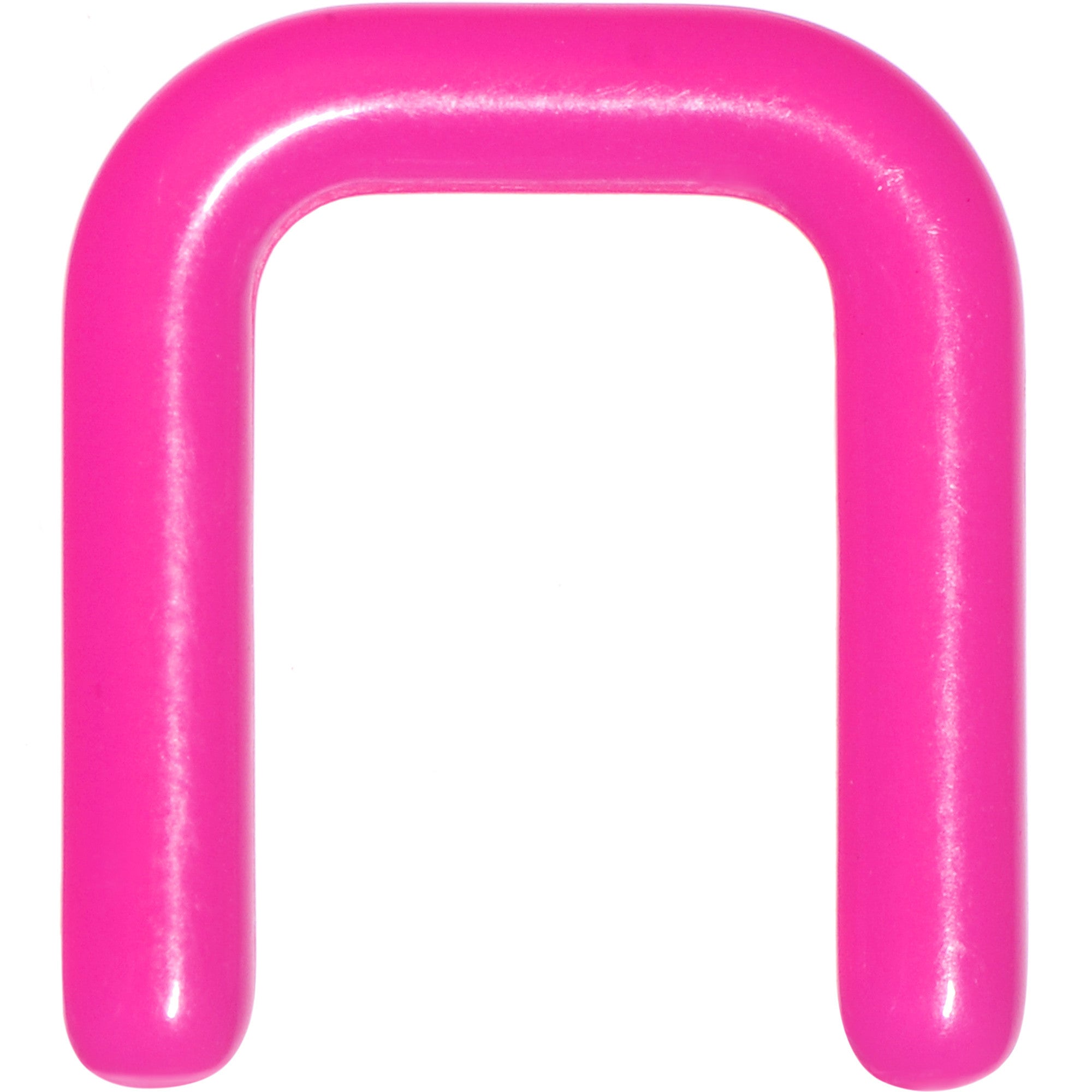 12G 1/2 Pink Flexible Bioplast Square Septum Retainer