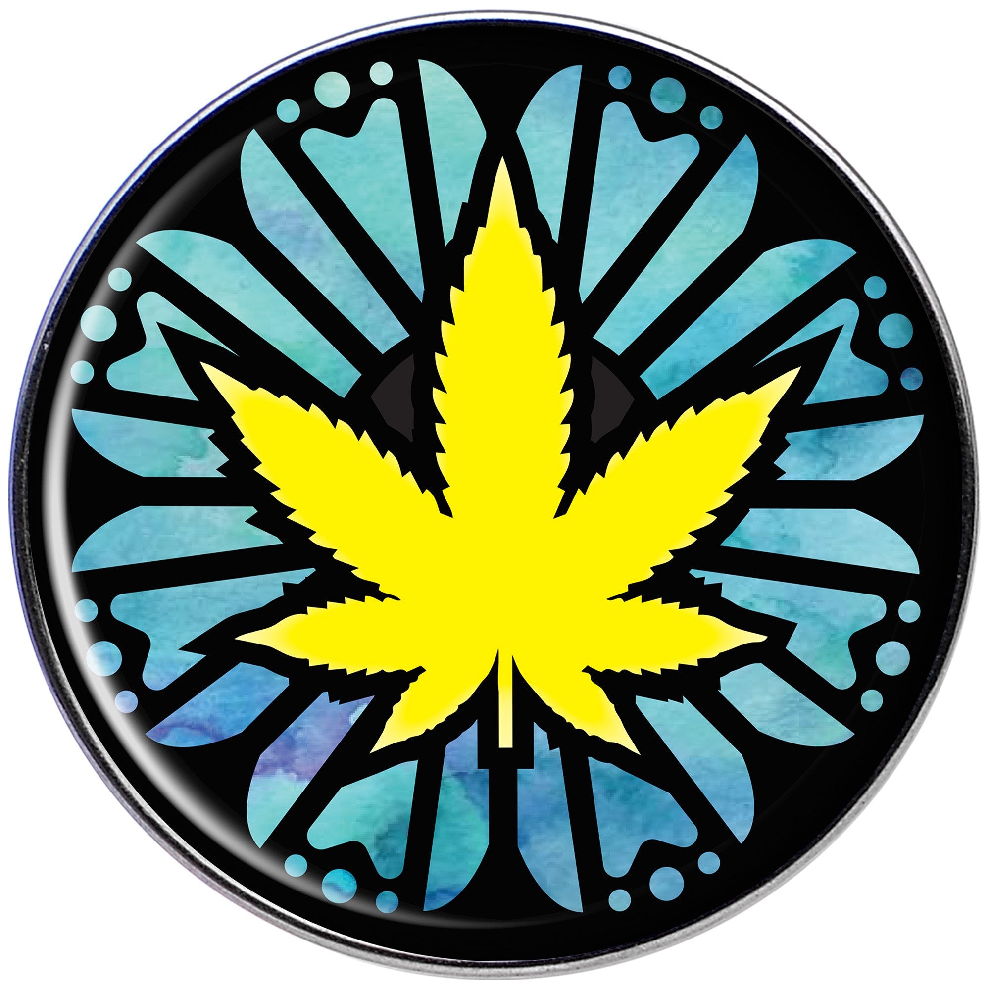 Watercolor Pot Leaf Tragus Cartilage Earring