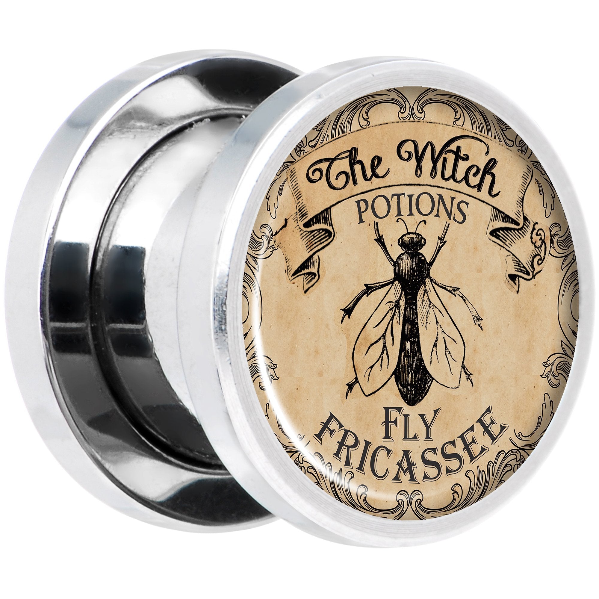 Witches Brew Fly Fricassee Halloween Plug Set 0G to 20mm